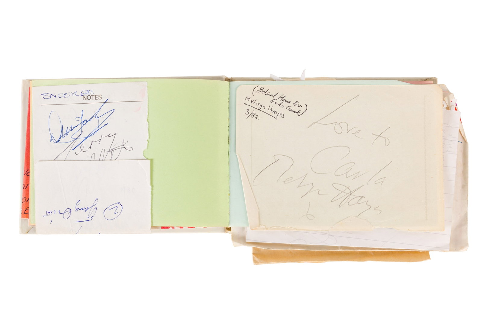 Autograph Collection.- Miscellaneous Autograph albums, cards, photographs - 2