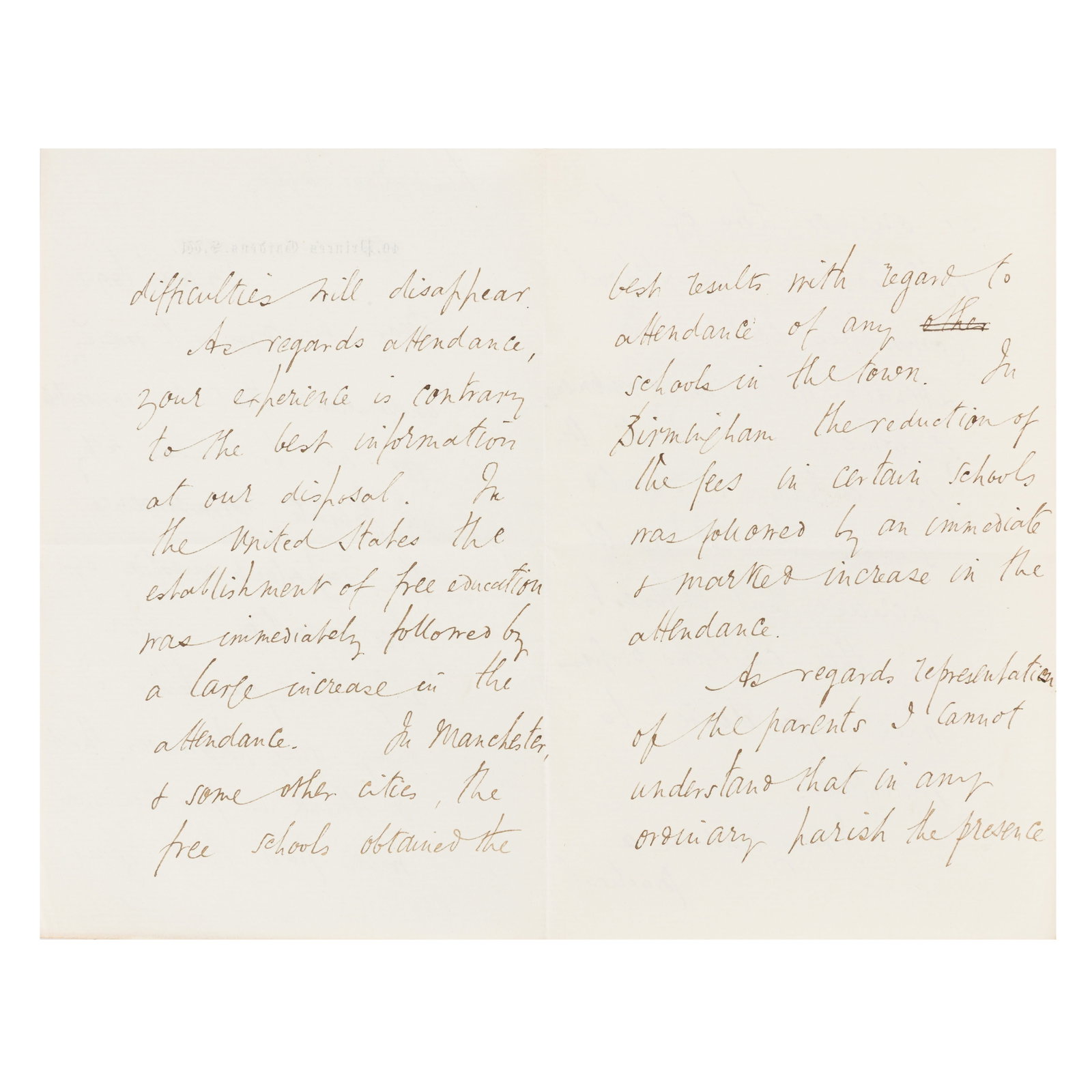 Chamberlain (Joseph) Autograph letter signed ("J. Chamberlain") - 2