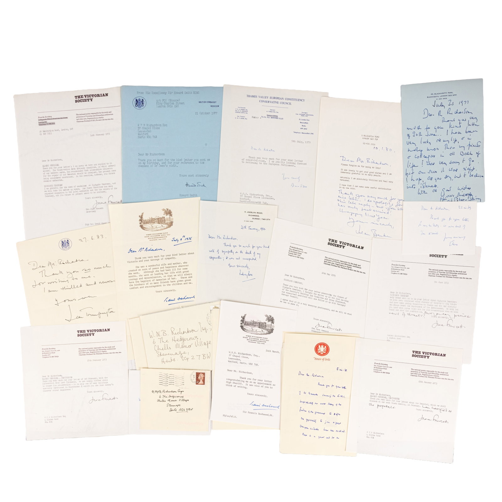 Autograph Collection.- M15 & M16 operatives Group of letters - 2