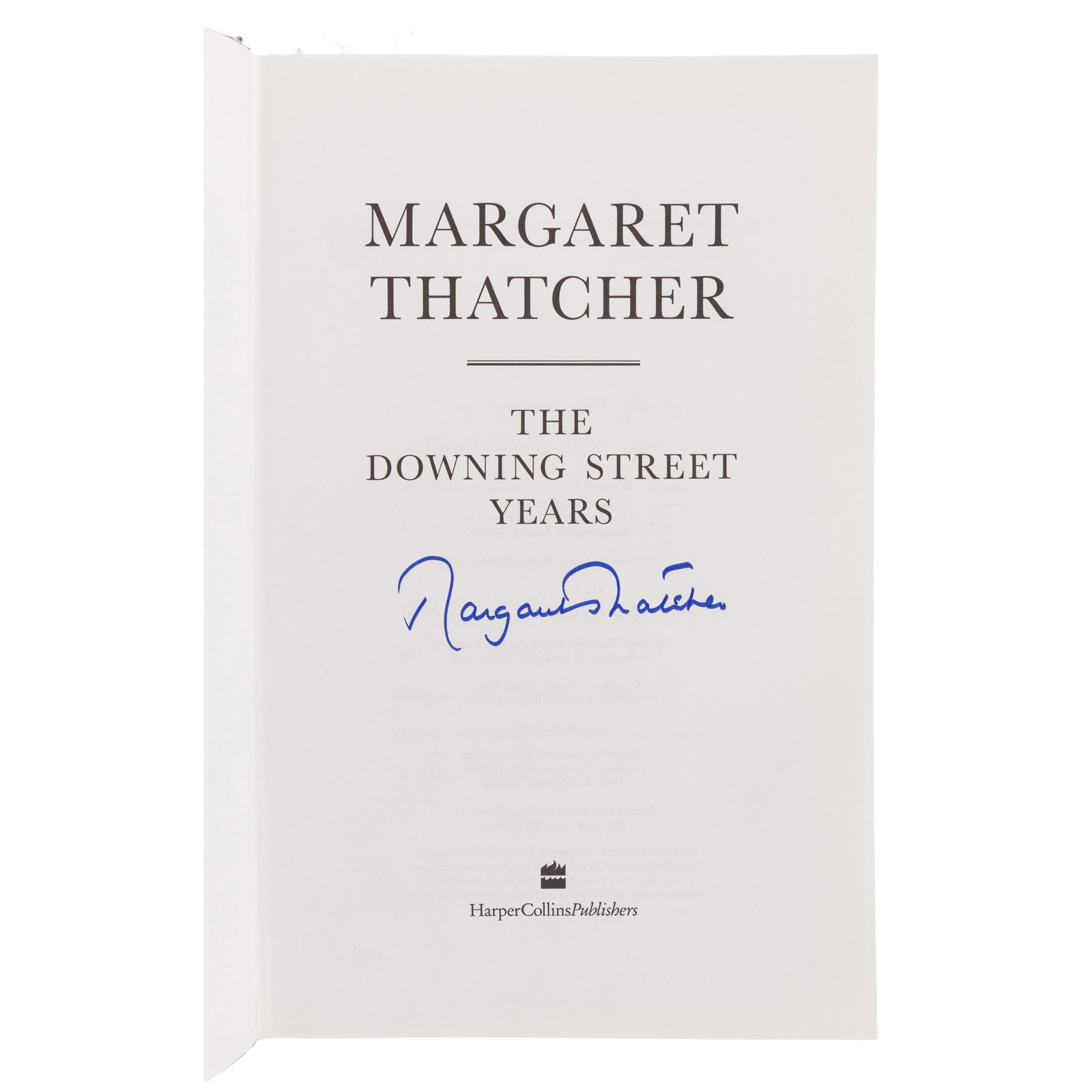 Thatcher (Margaret) The Downing Street Years, Signed First Edition - 2