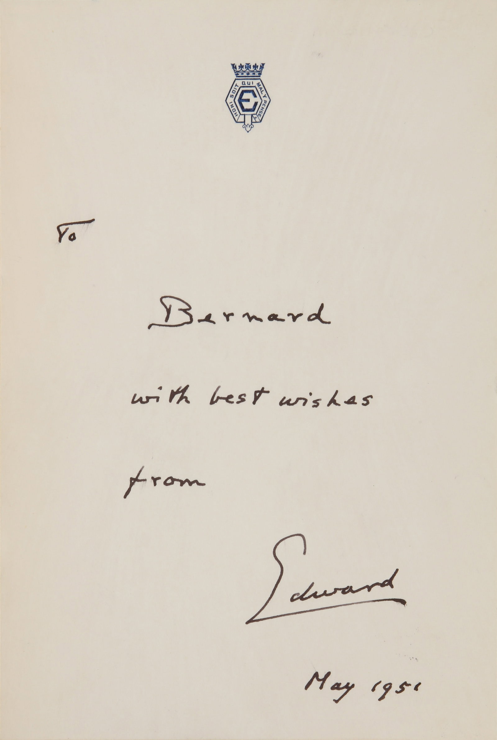 Edward & Wallis, the Duke and Duchess of Windsor Collection of cards, letters and volumes - 5