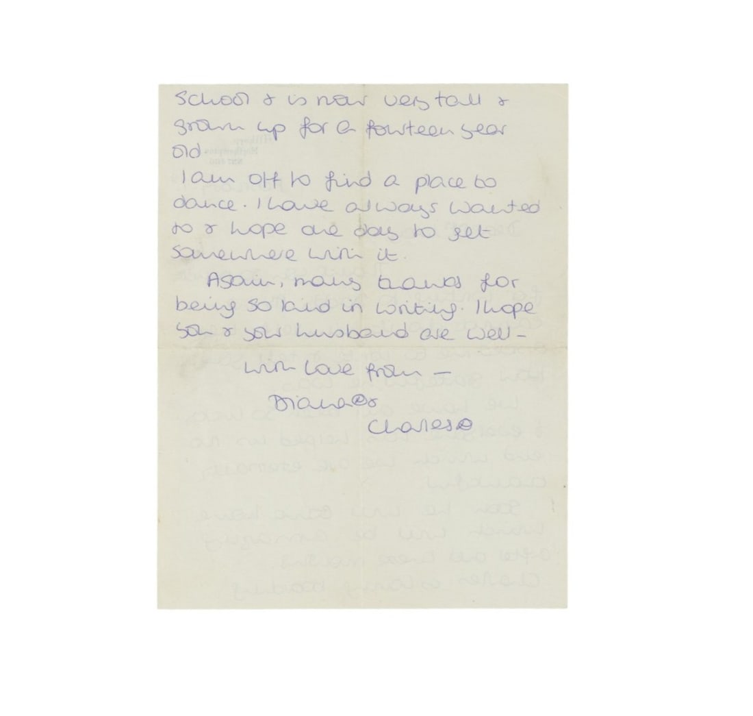 Diana, Princess of Wales Autograph letter signed ("Diana") - 2