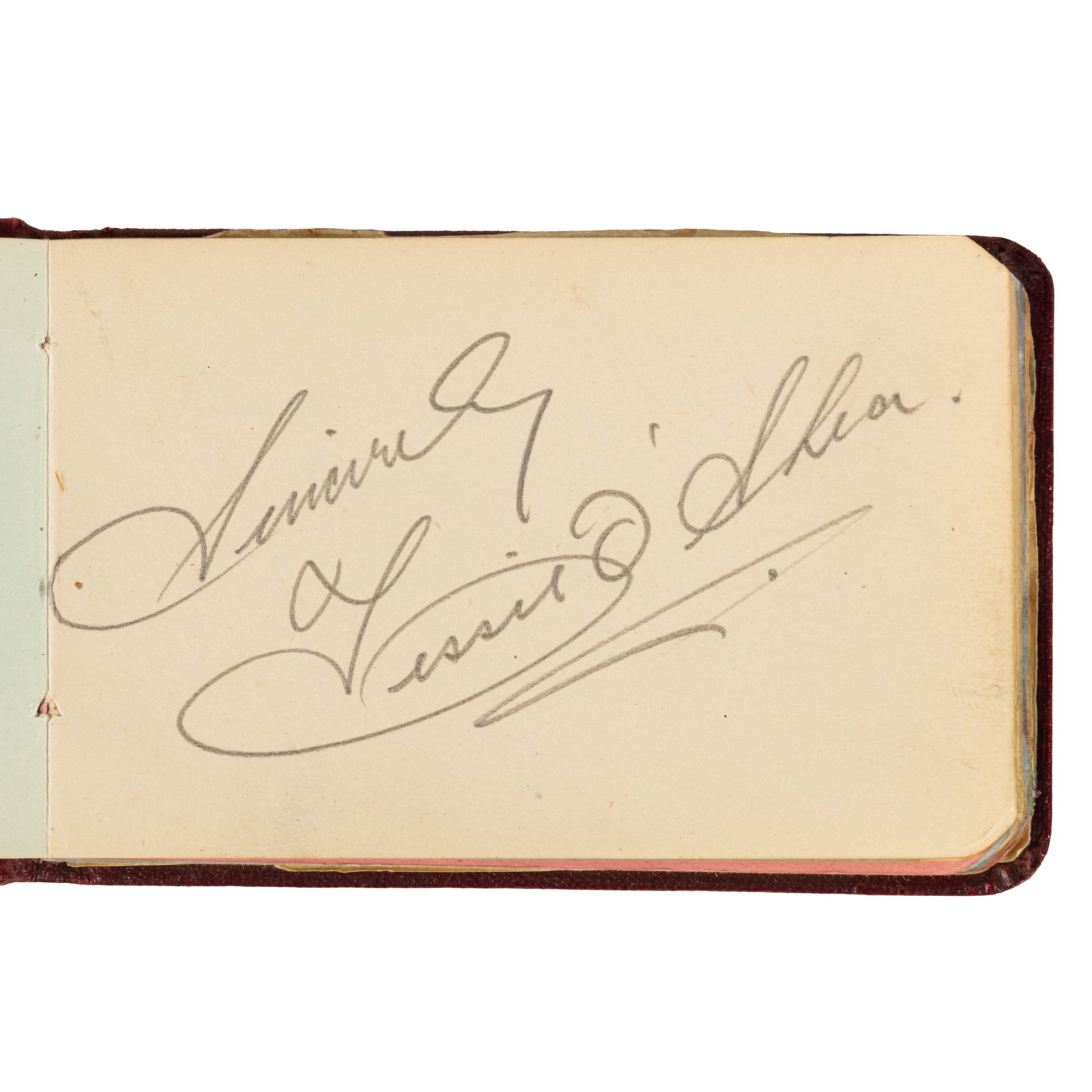 Autograph album.- Incl. Gertrude Lawrence c. 1930s - 3
