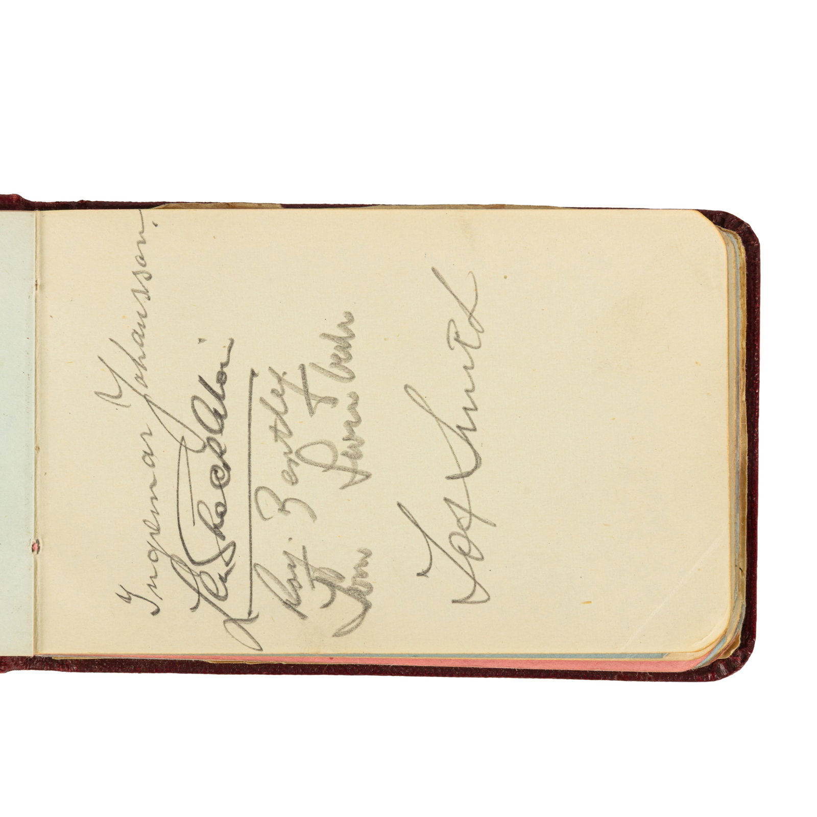 Autograph album.- Incl. Gertrude Lawrence c. 1930s - 5