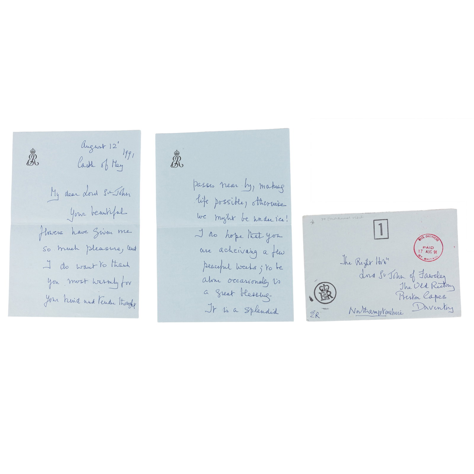 Elizabeth, The Queen Mother Autograph letter signed ("Elizabeth R") - 2