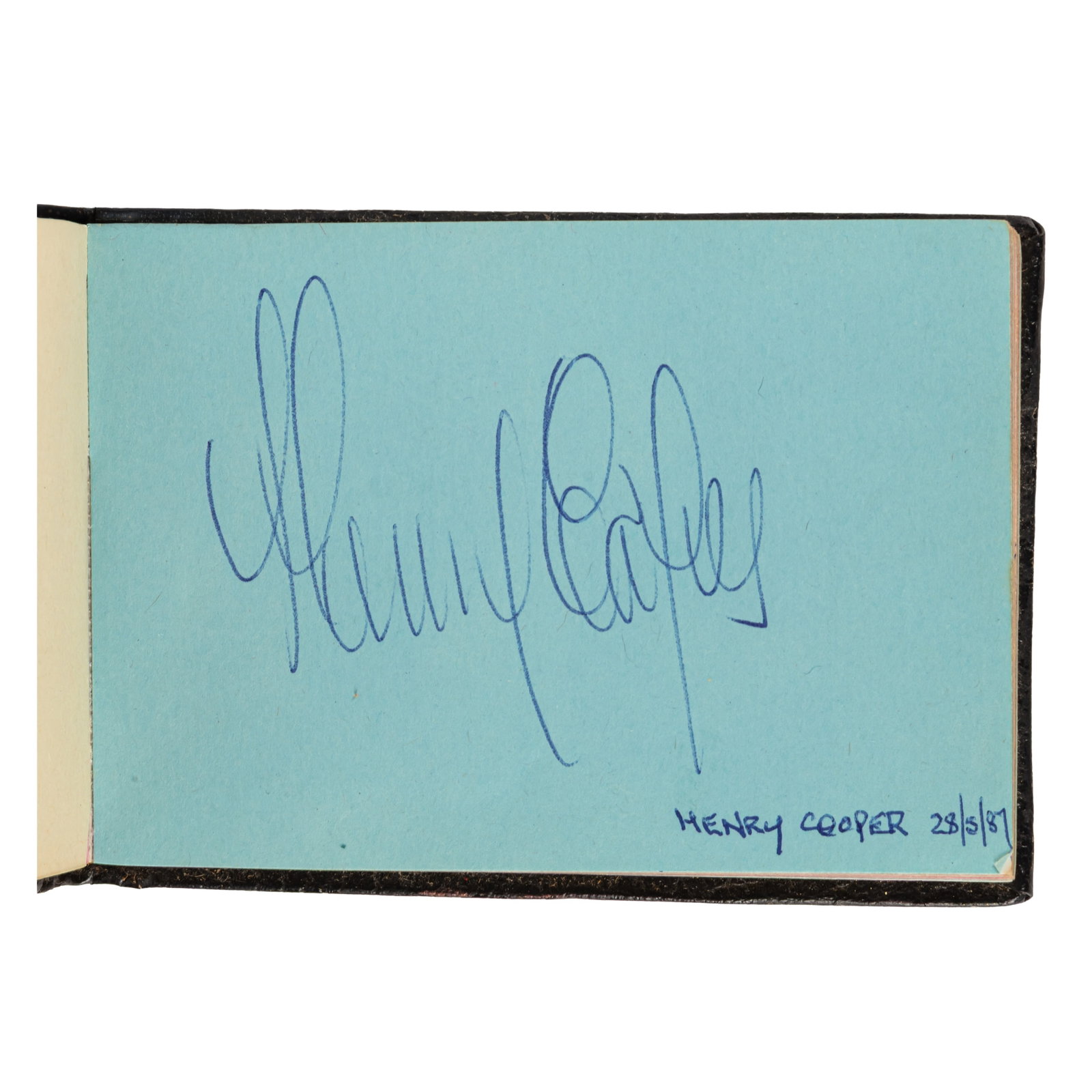 Autograph Album.- Incl. Sean Connery c. 1980s - 2