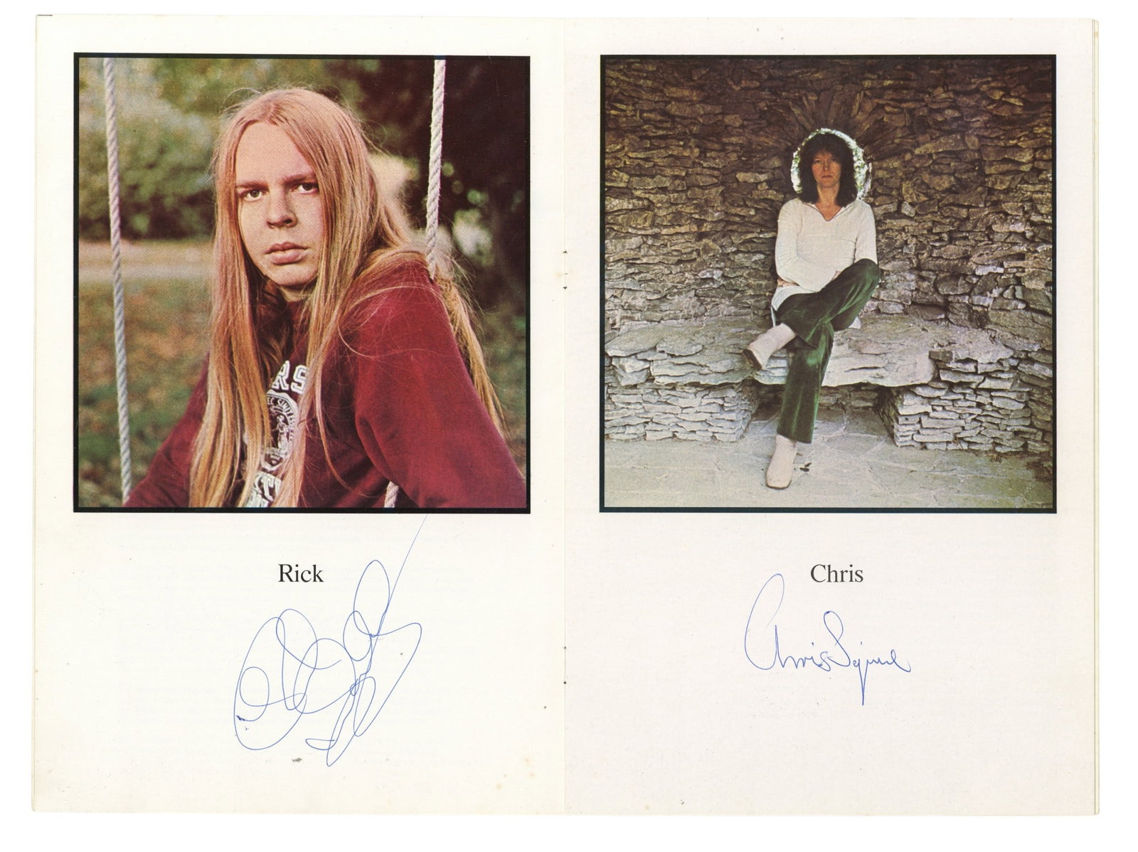 Yes Signed UK Tour Programme, 1973 - 3