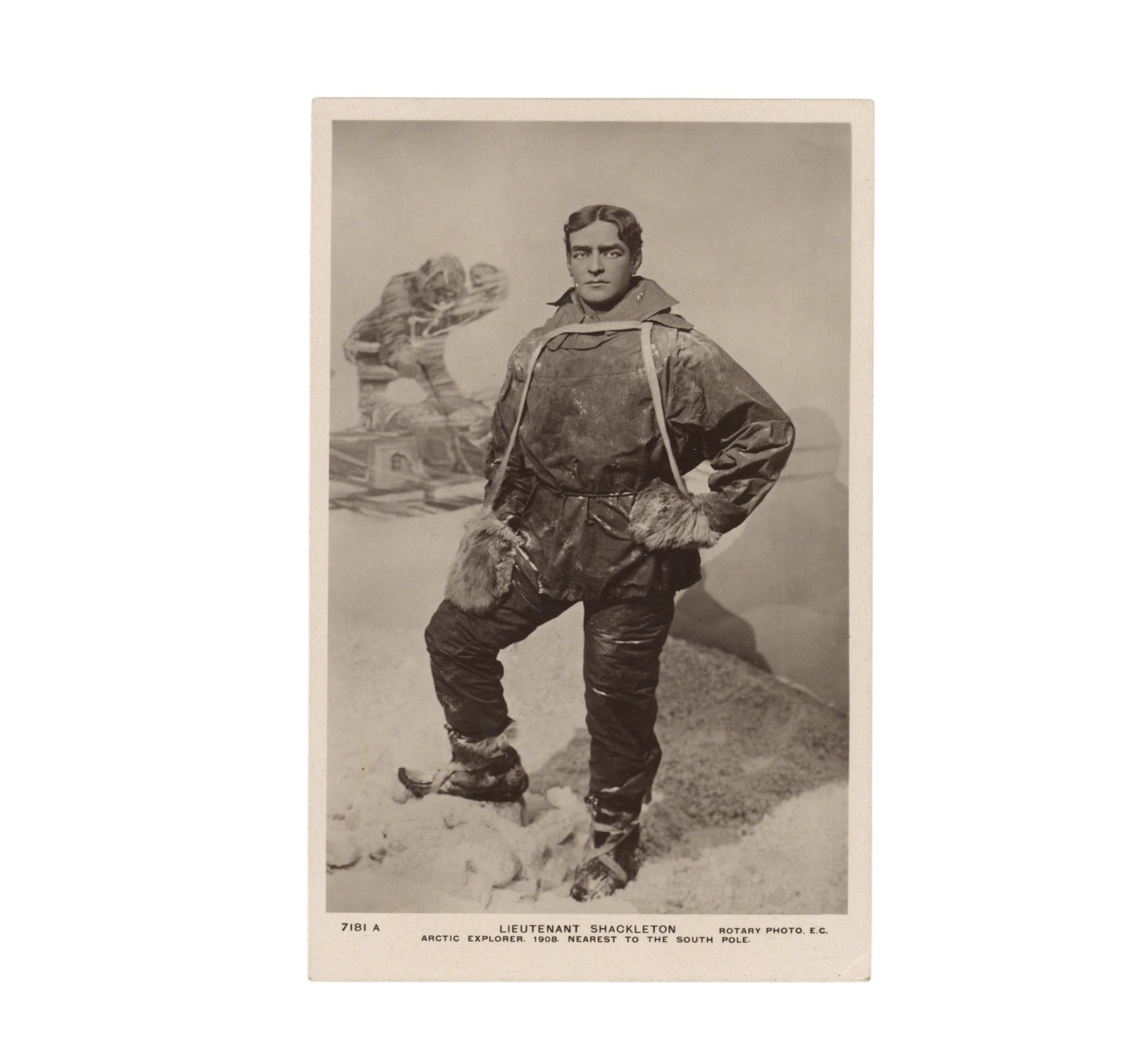 Shackleton (Ernest) Signed postcard - 2