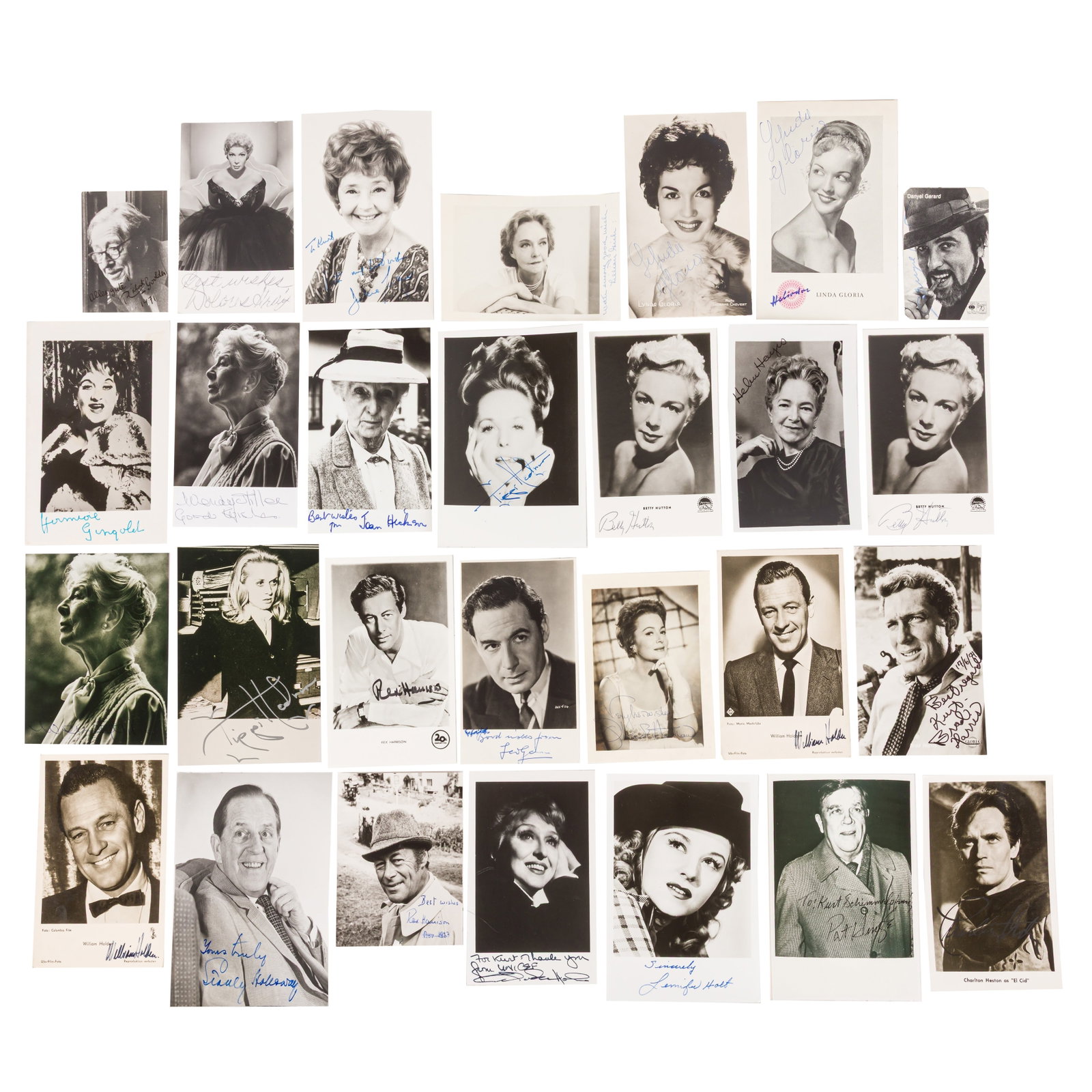Photograph Collection.- Actors and Actresses Signed photographs - 2