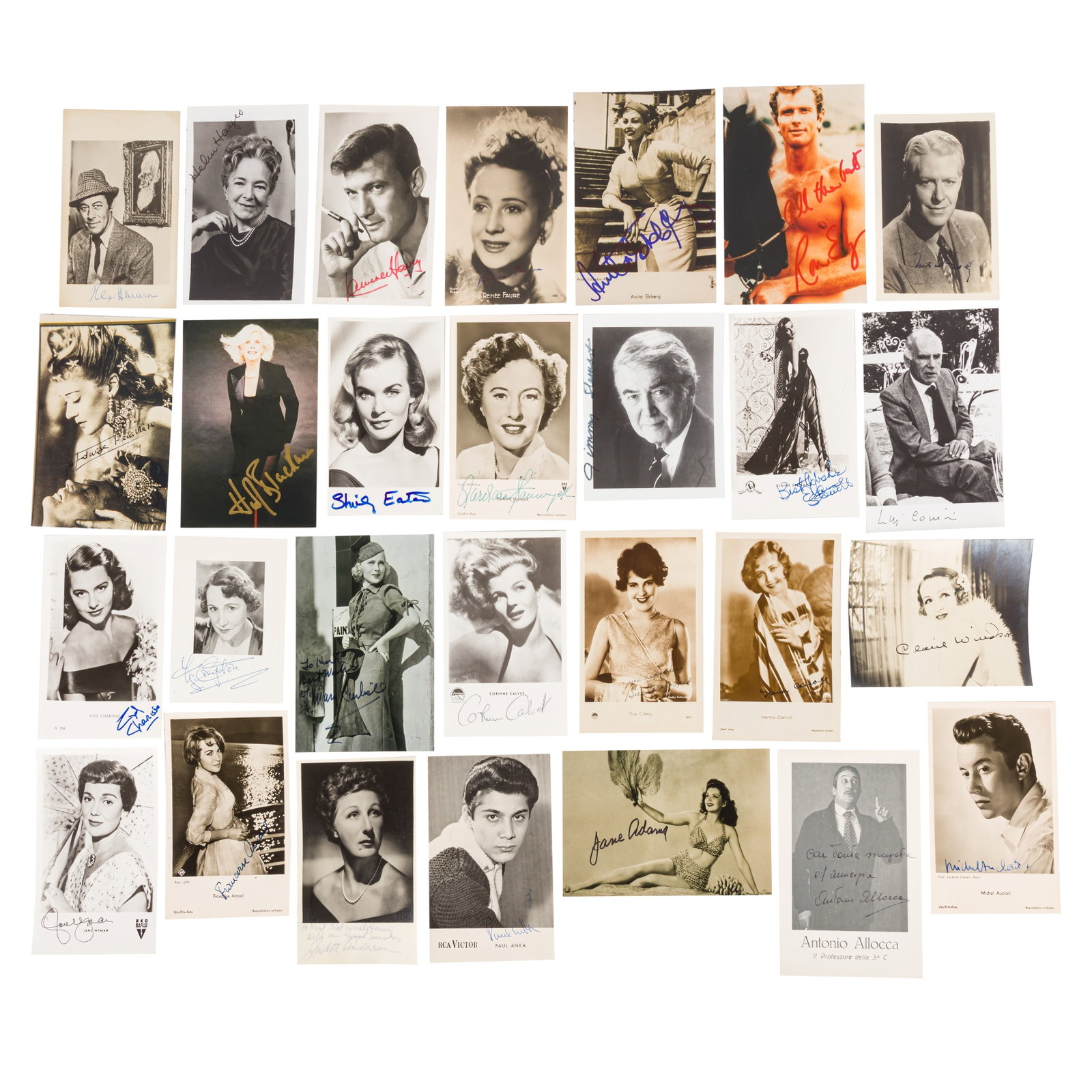Photograph Collection.- Actors and Actresses Signed photographs - 4