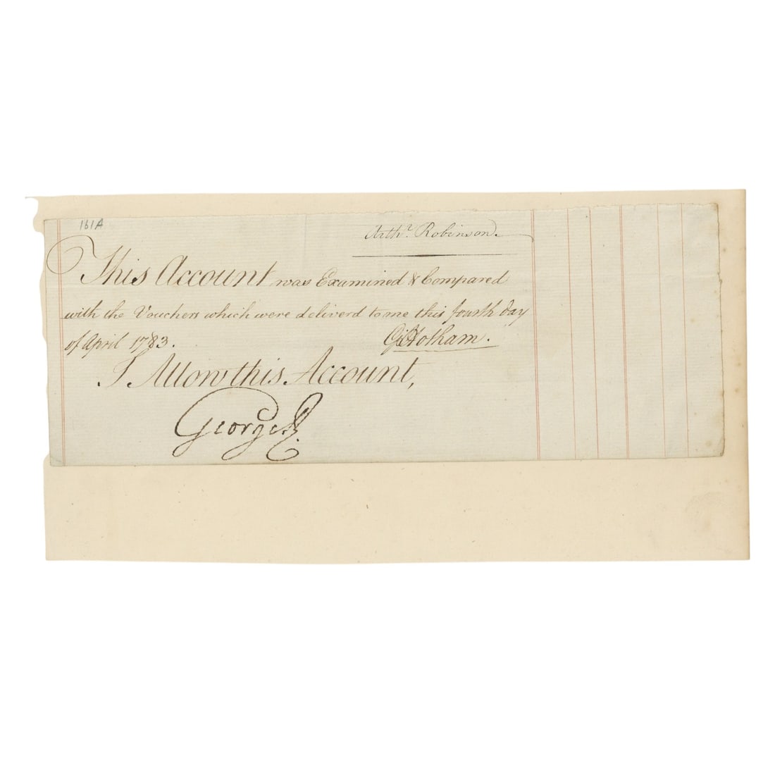 George III, King of Great Britain and Ireland Ink signature (1 of 1)