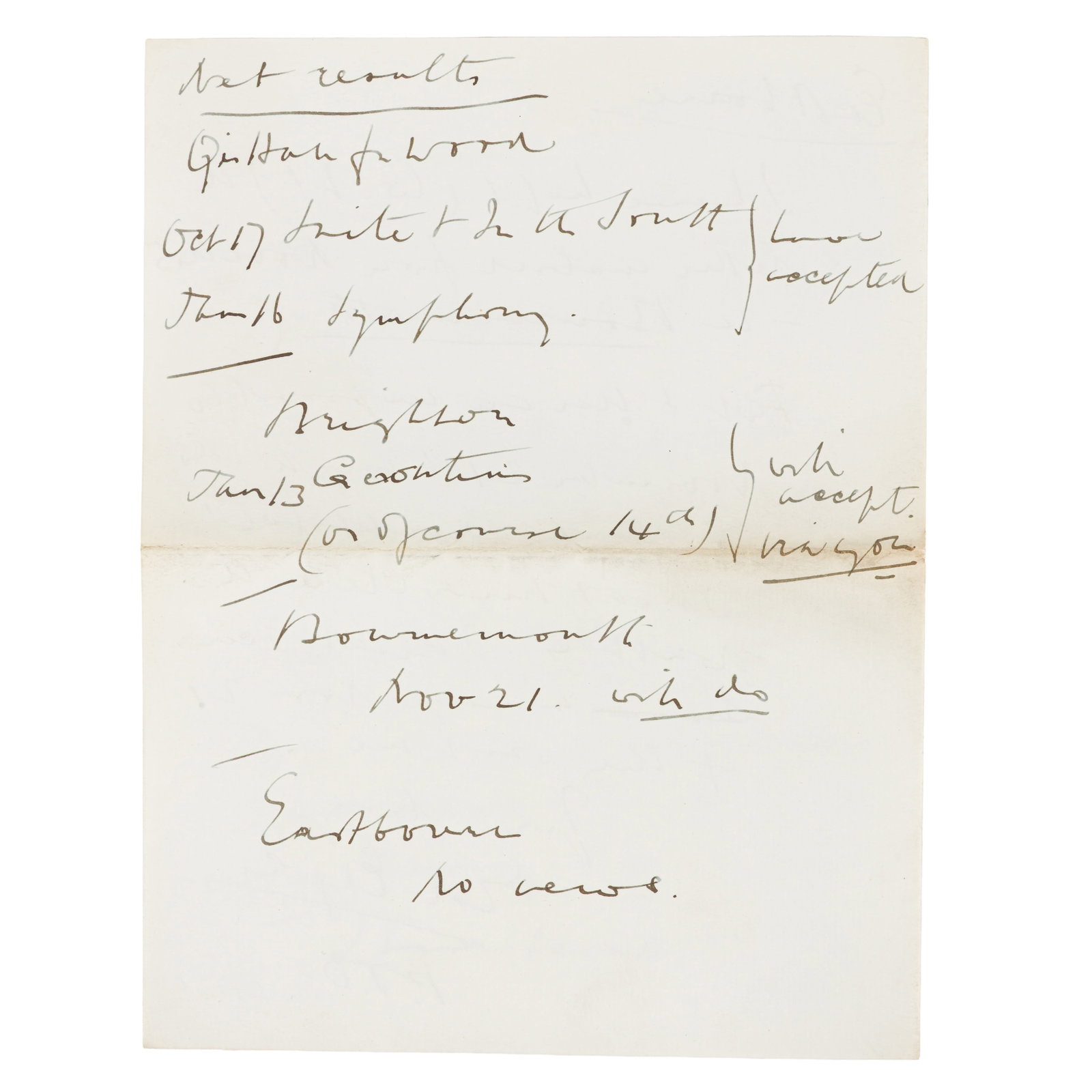 Elgar (Edward) Autograph letter signed ("EE") - 2