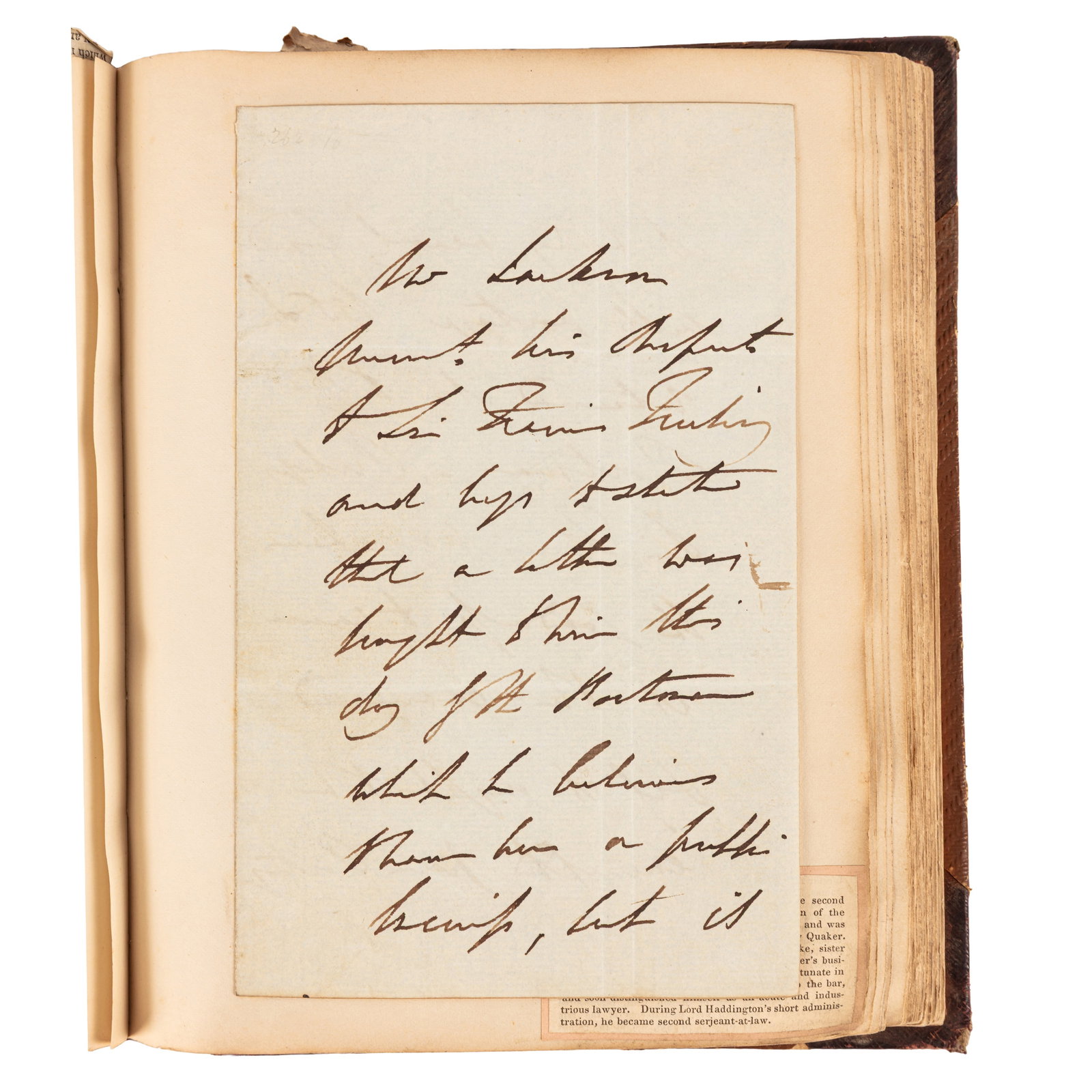Autograph Album.- Peers 19th century (1 of 5)