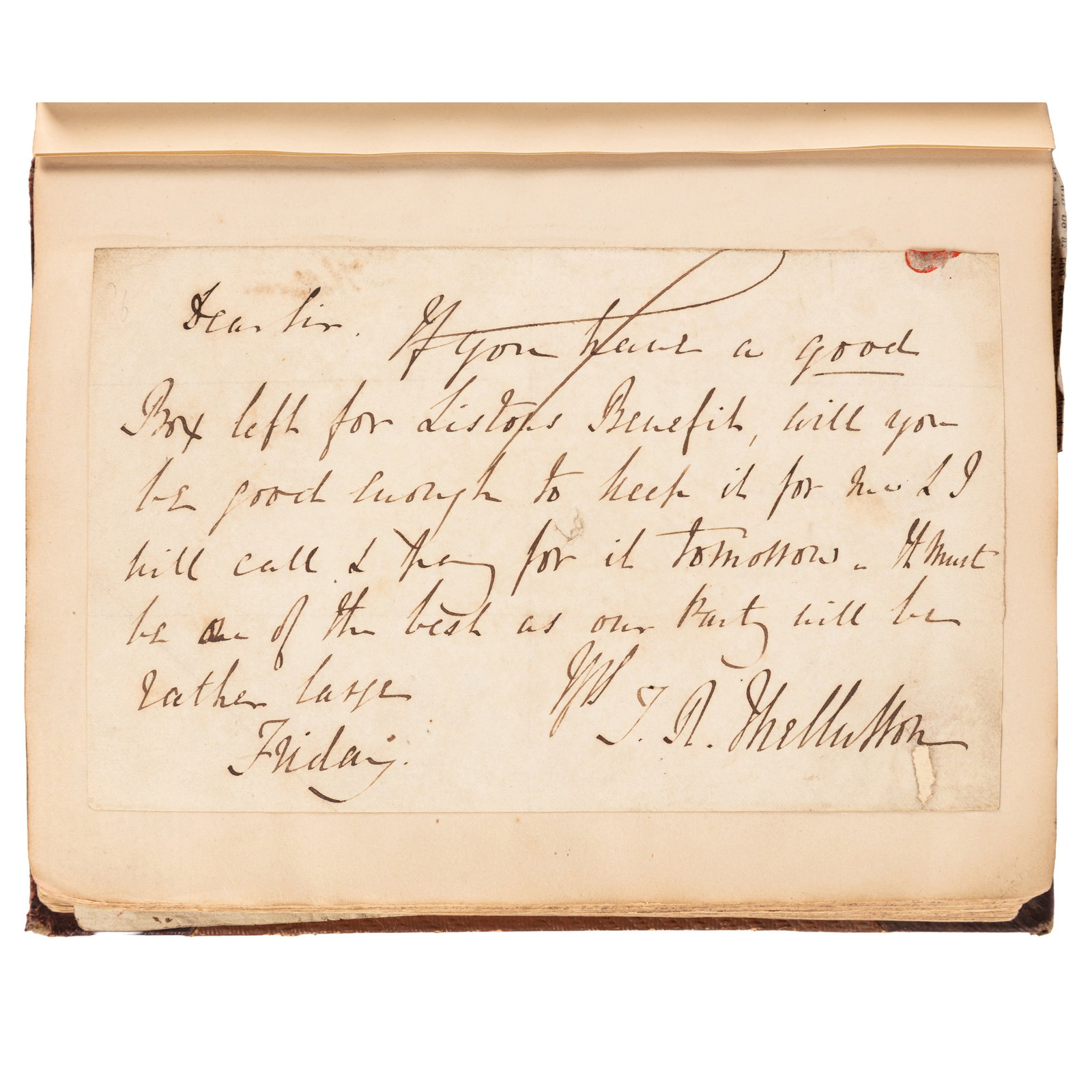 Autograph Album.- Peers 19th century - 5