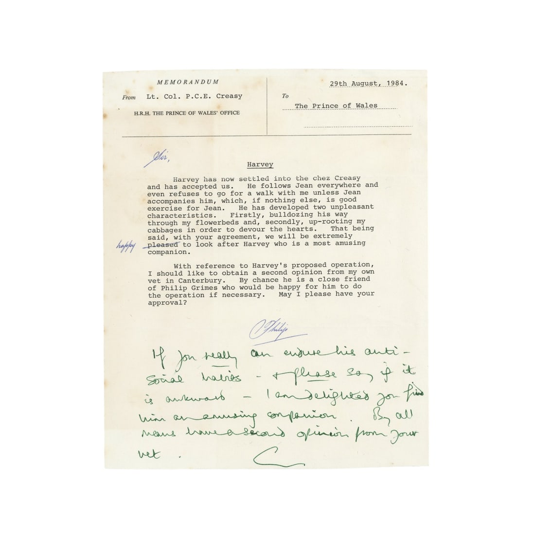 Charles III, King of the United Kingdom Group of letters and ephemera - 2
