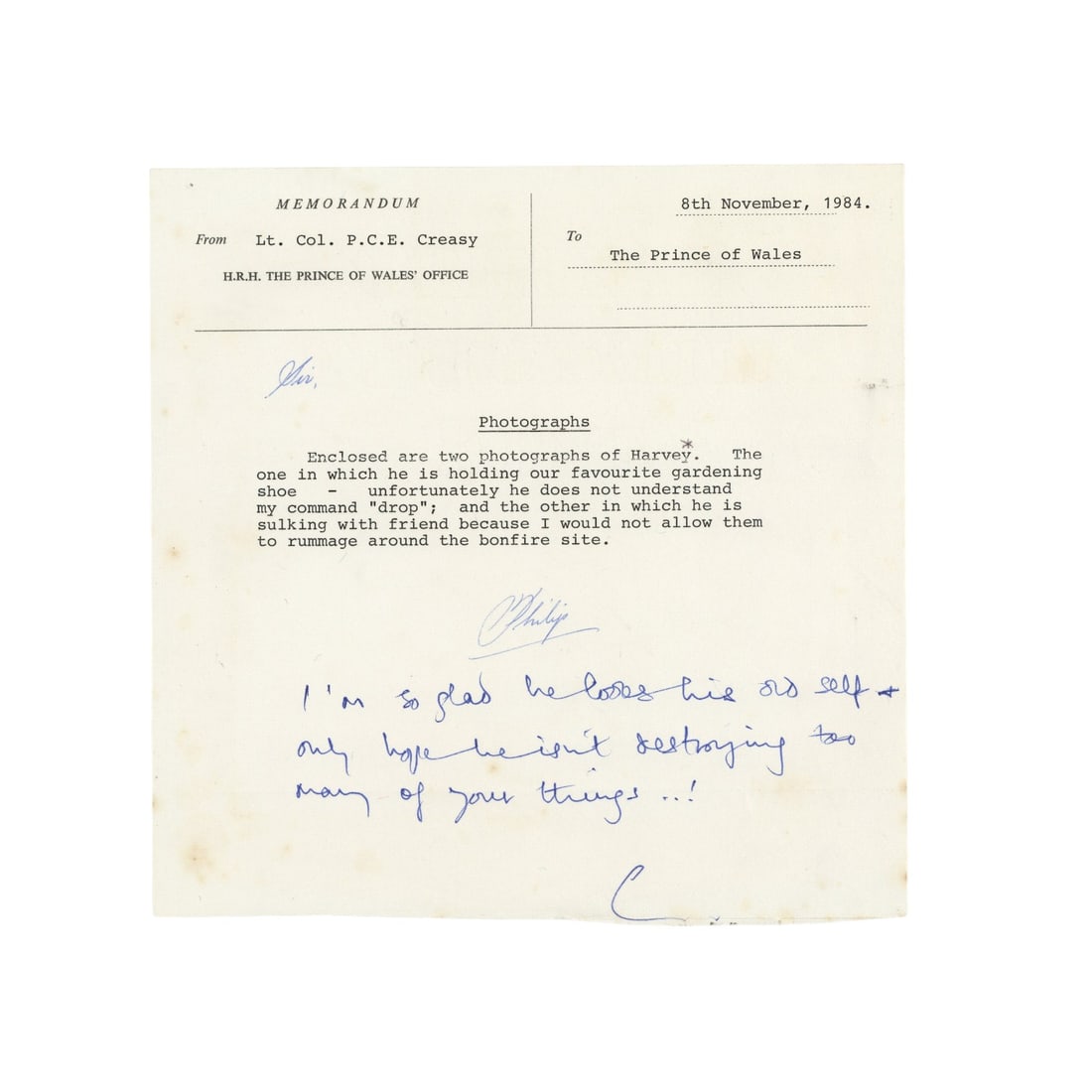 Charles III, King of the United Kingdom Group of letters and ephemera - 3