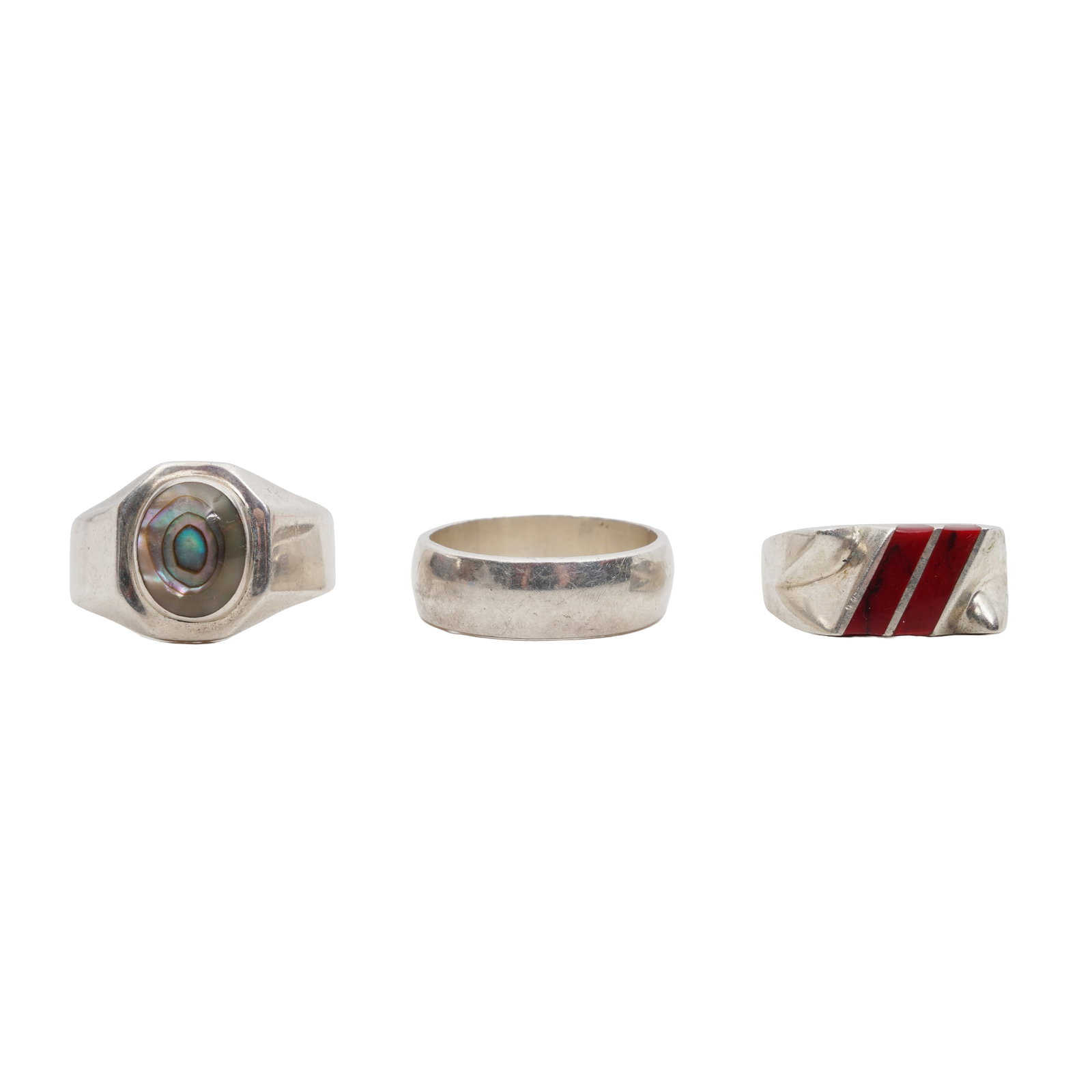 A collection of silver White metal - 2