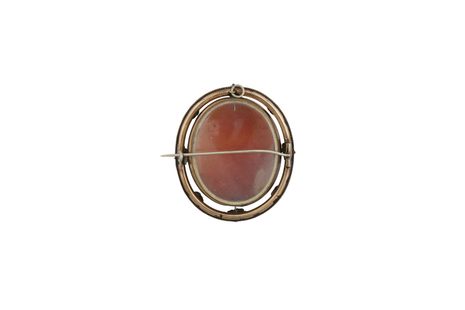A cameo brooch / pendant Yellow metal - 2