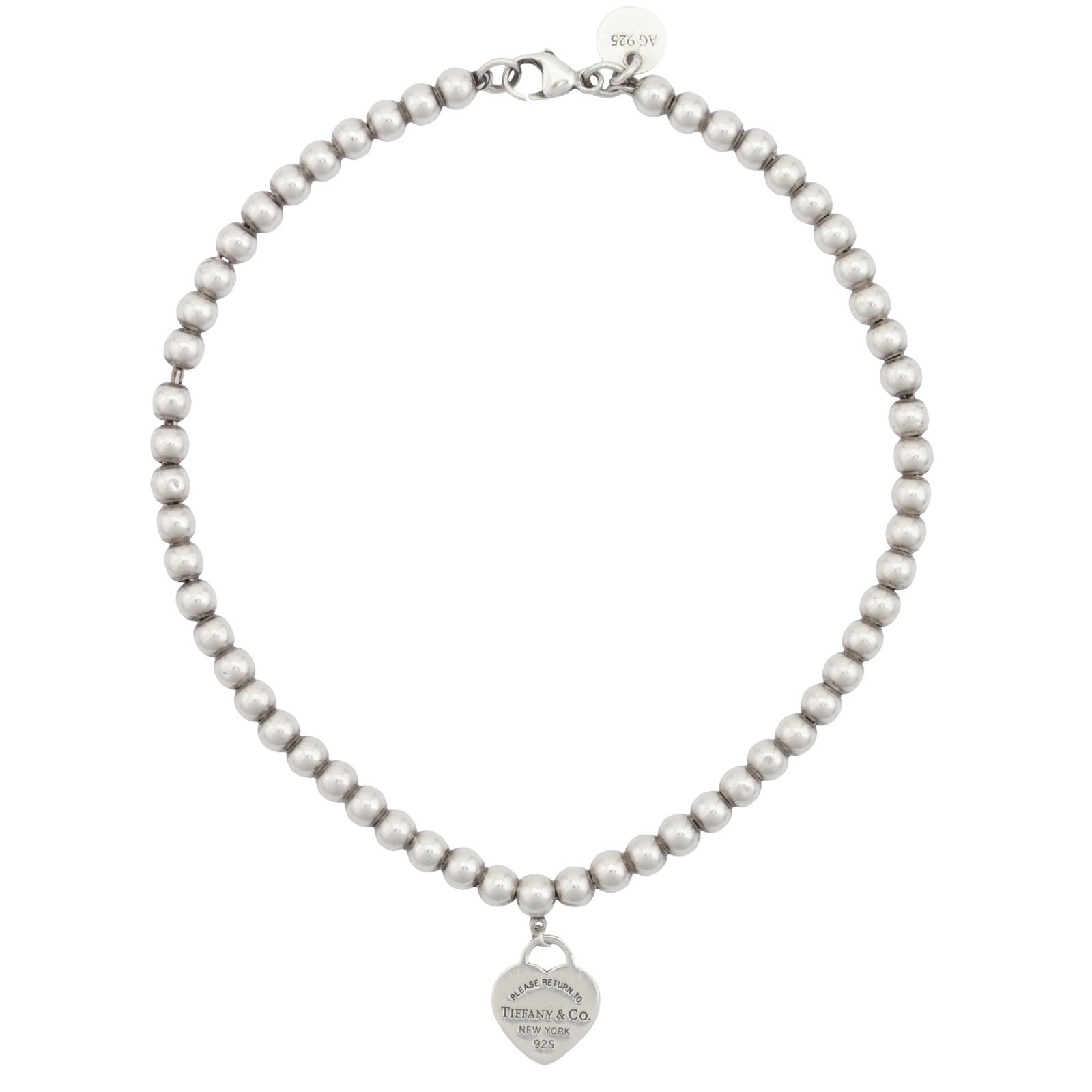 Tiffany & Co. | A 'Return to Tiffany' enamel heart bracelet White metal - 2