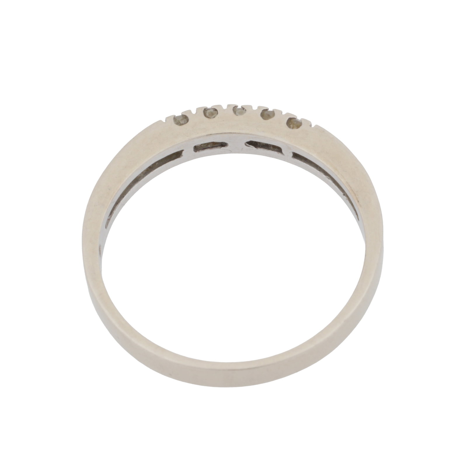 A diamond five-stone ring White metal - 3