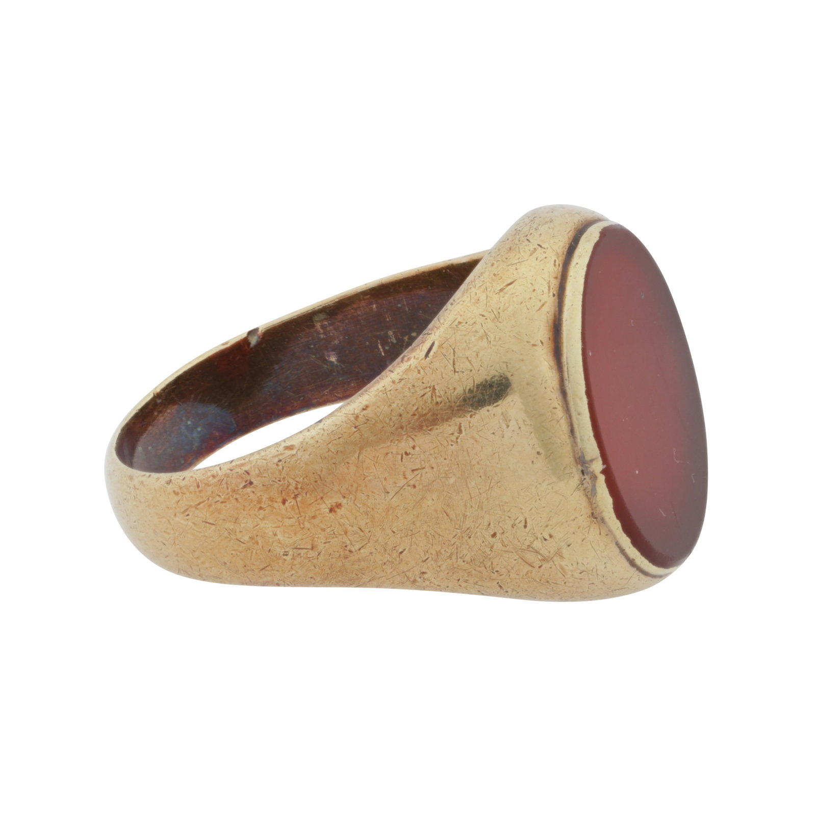 A sardonyx ring Yellow metal - 2