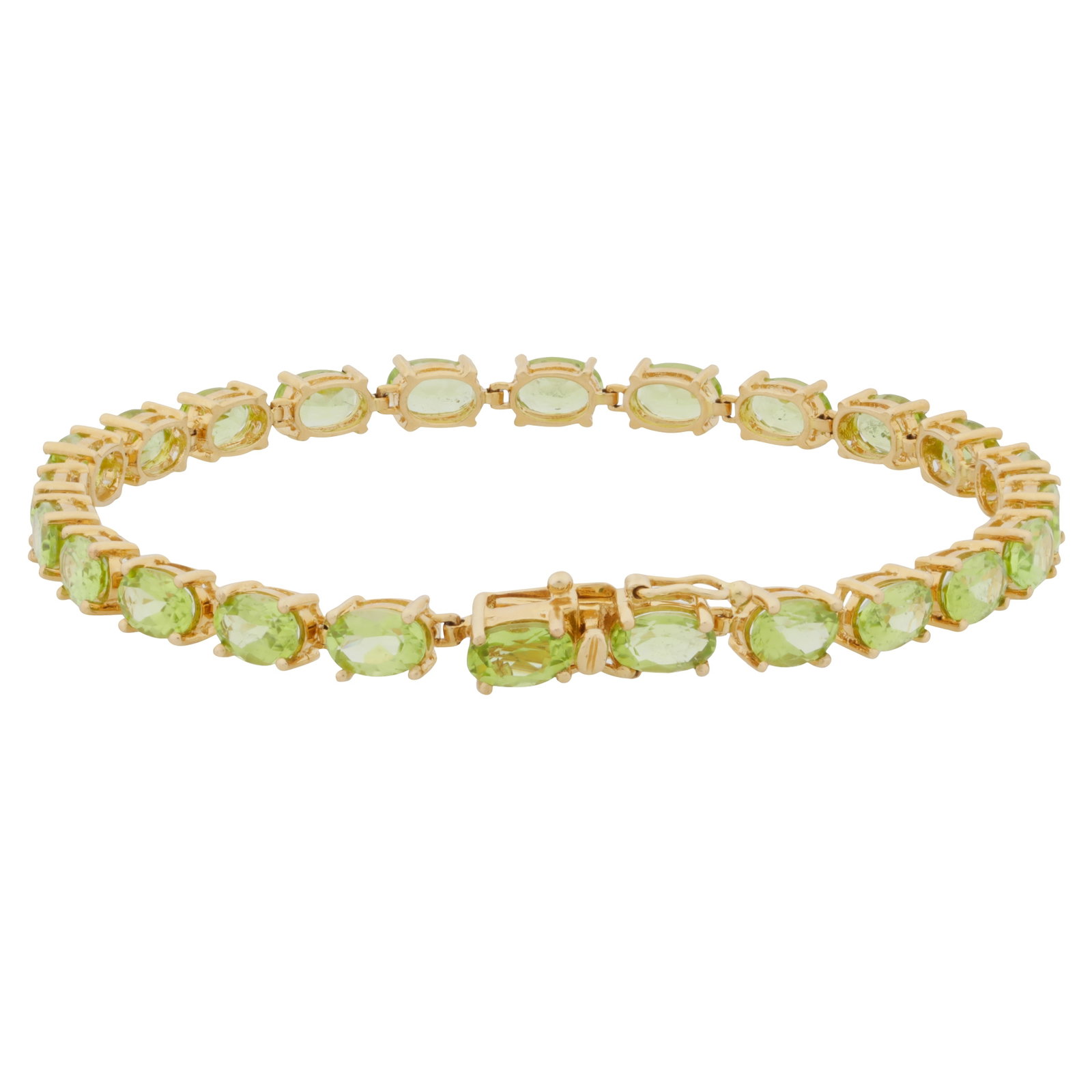 An peridot line bracelet Yellow metal - 2