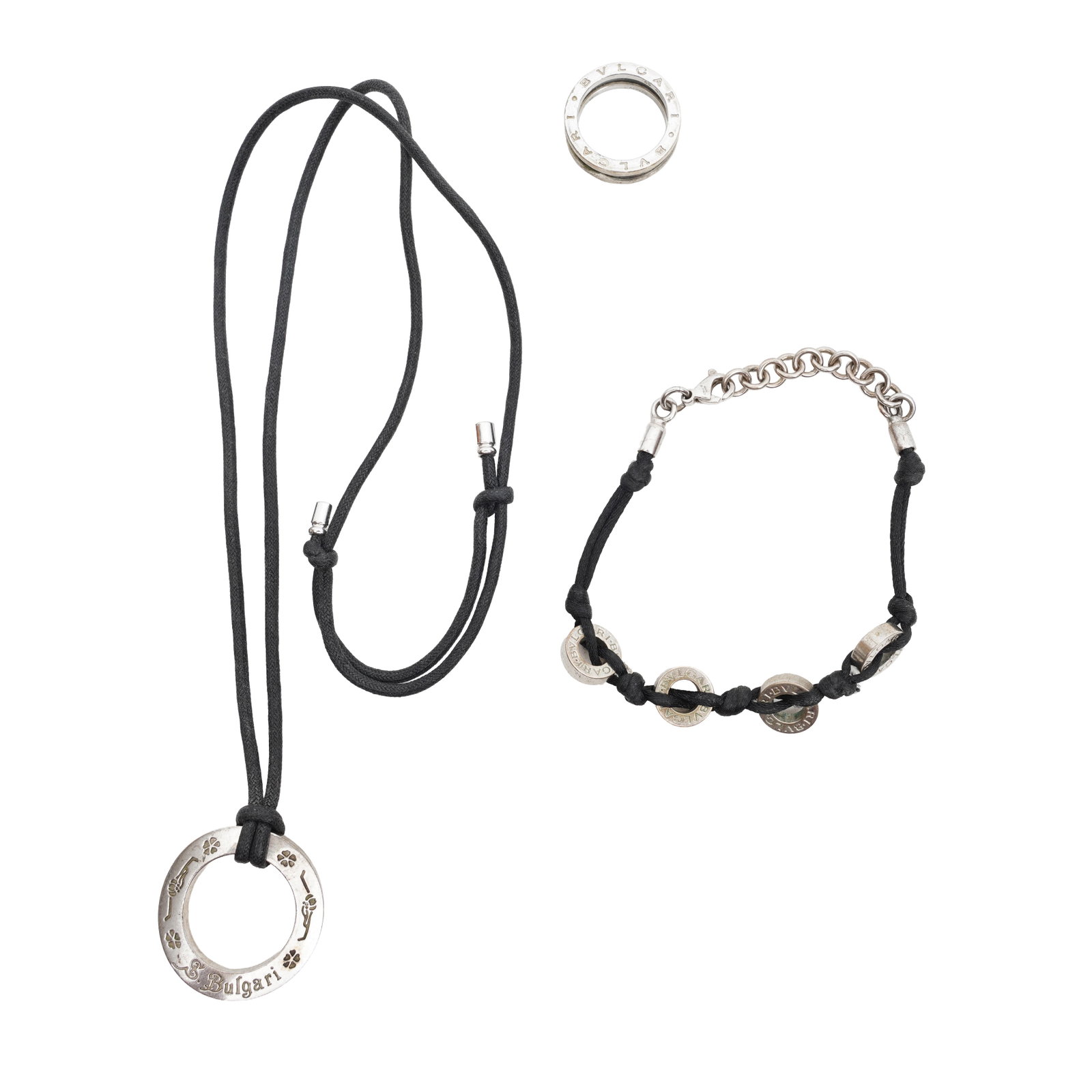 Bulgari | A 'Save the Children' necklace, bracelet, and ring suite Silver - 2