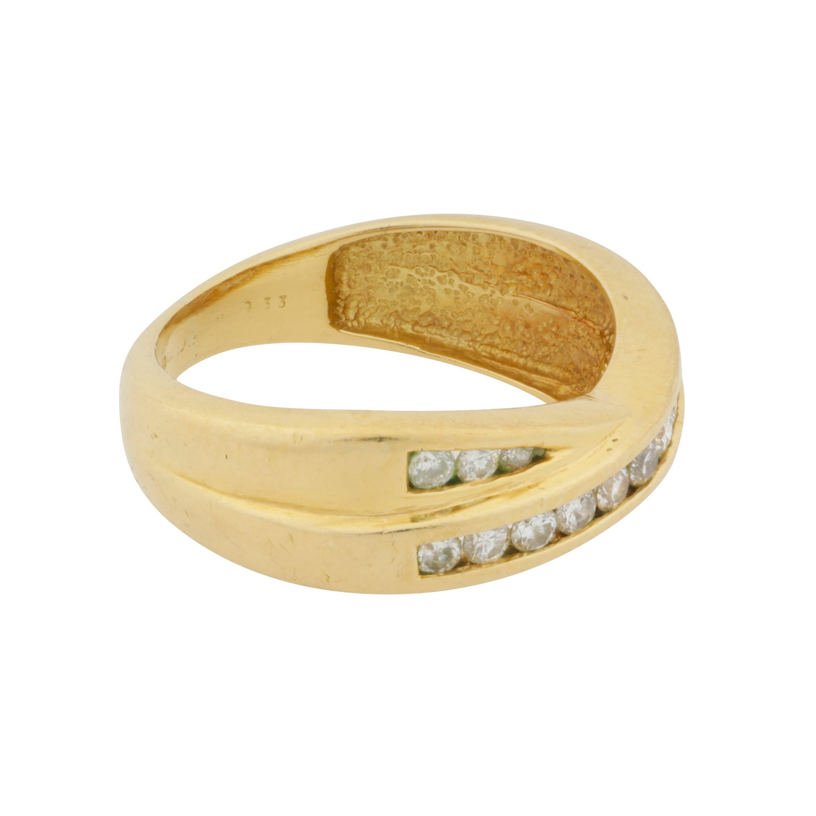A diamond ring Yellow metal - 2