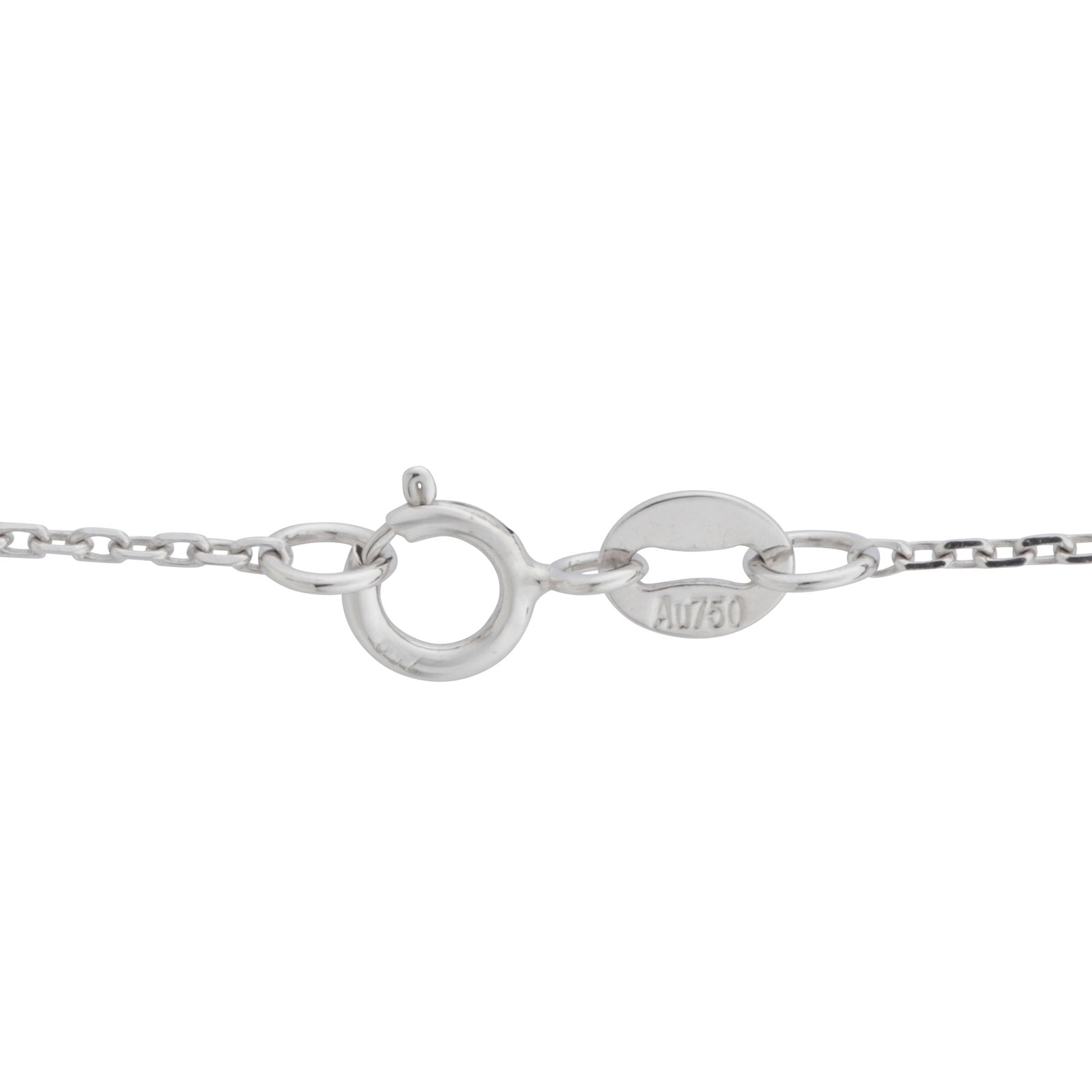A yellow and white diamond pendant necklace White metal - 5