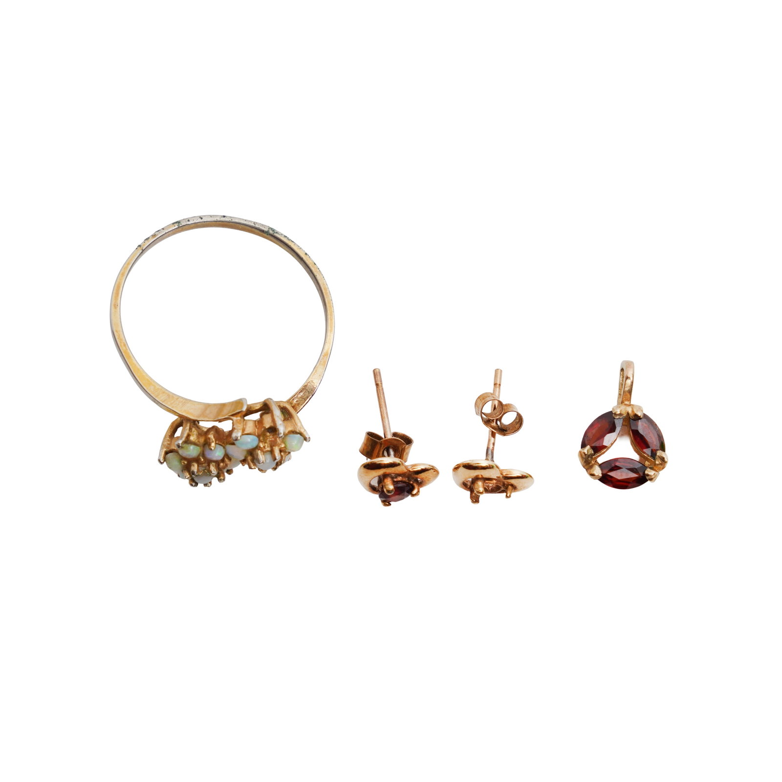 A group of gem-set jewellery Yellow metal - 2