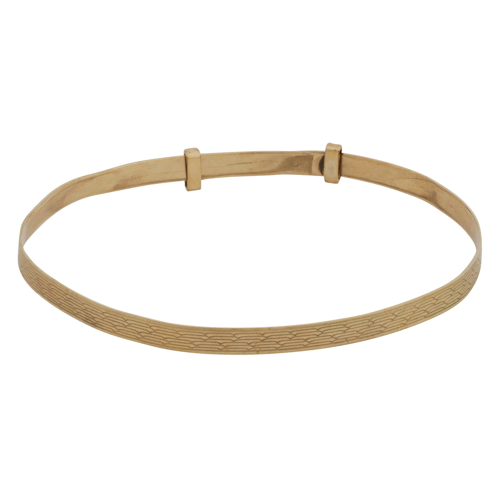 Two matching bangles 9ct yellow gold - 2