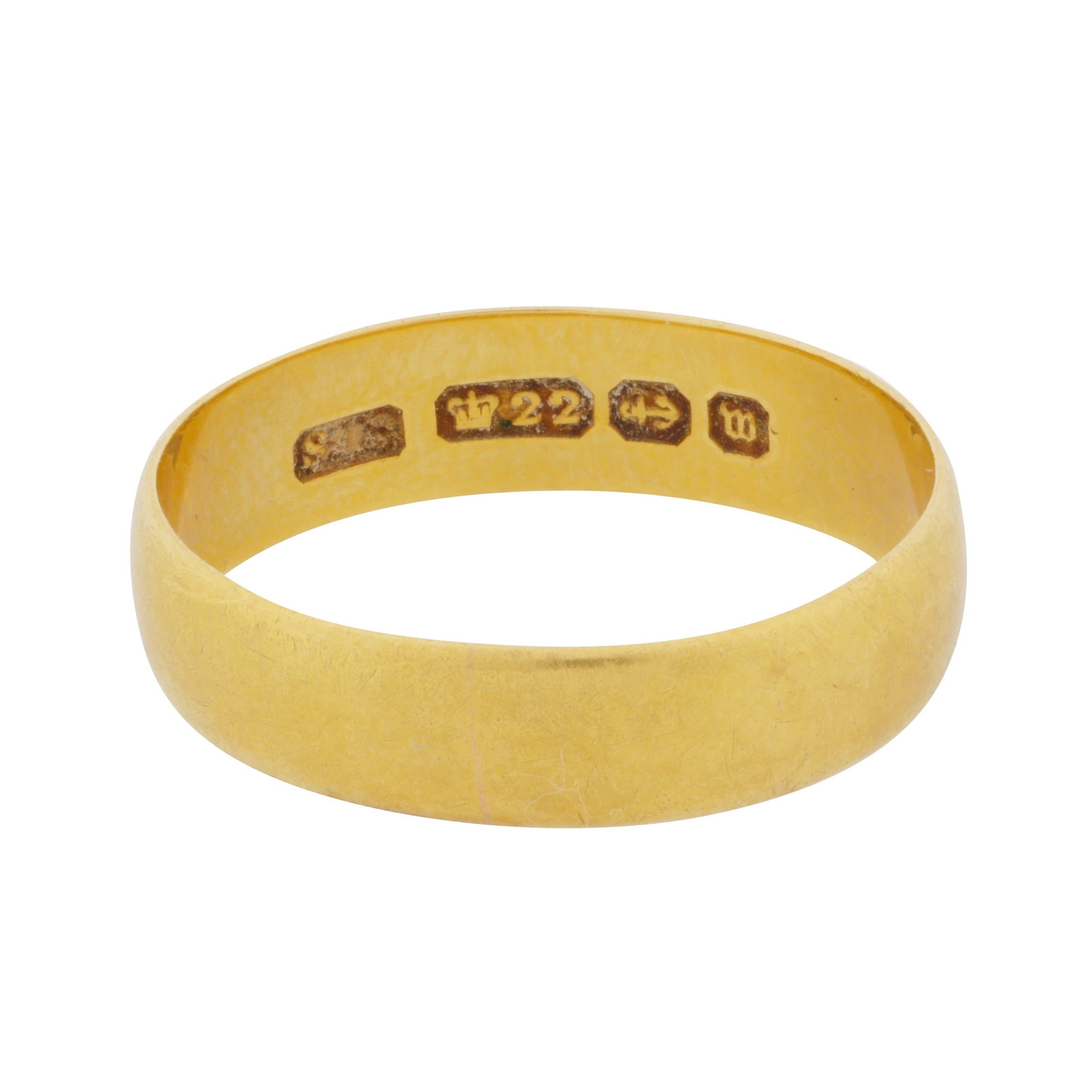 A band ring 22ct yellow gold (1 of 3)