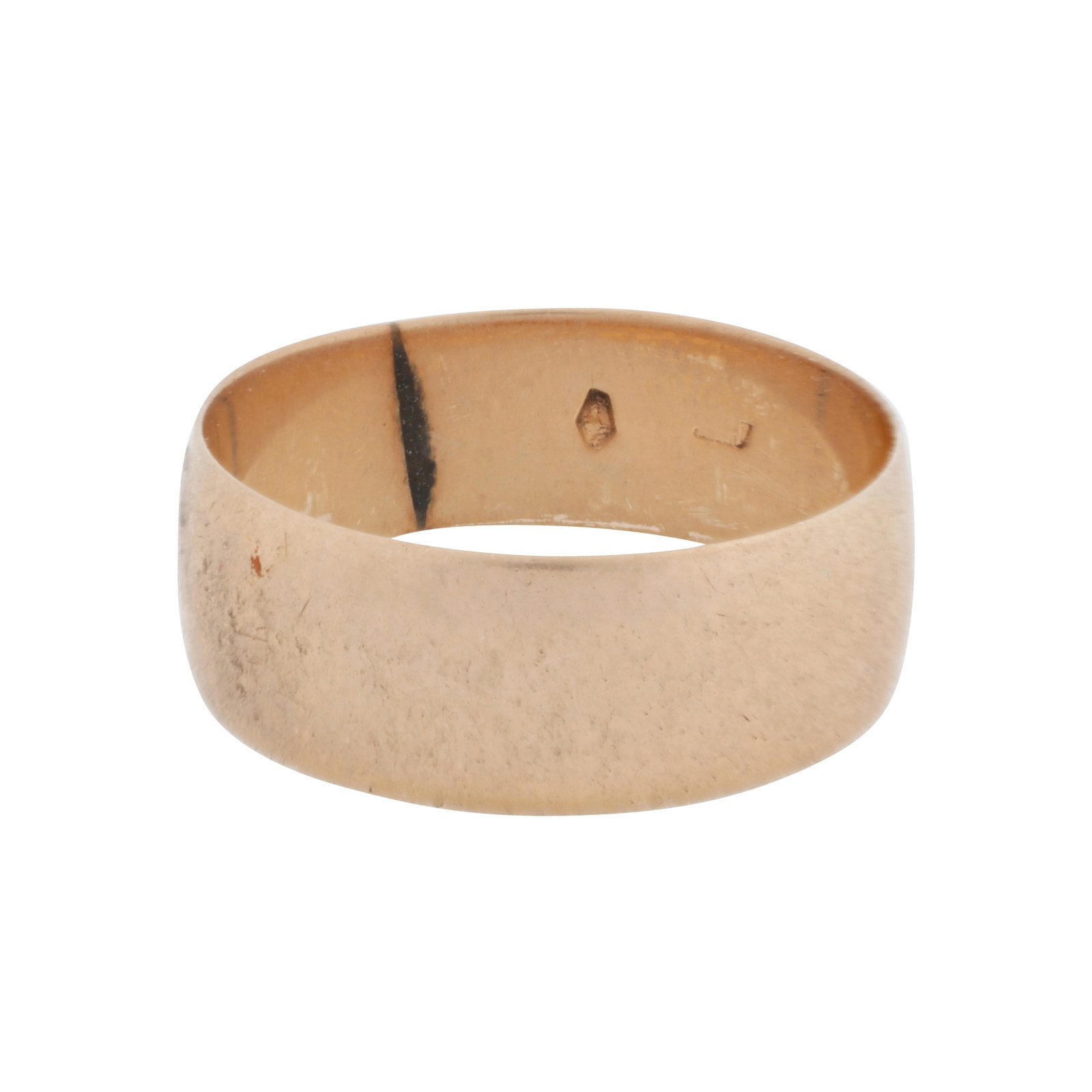 A band Yellow metal: A band Yellow metal To a polished finish, Austro-hungarian assay mark, ring size N½