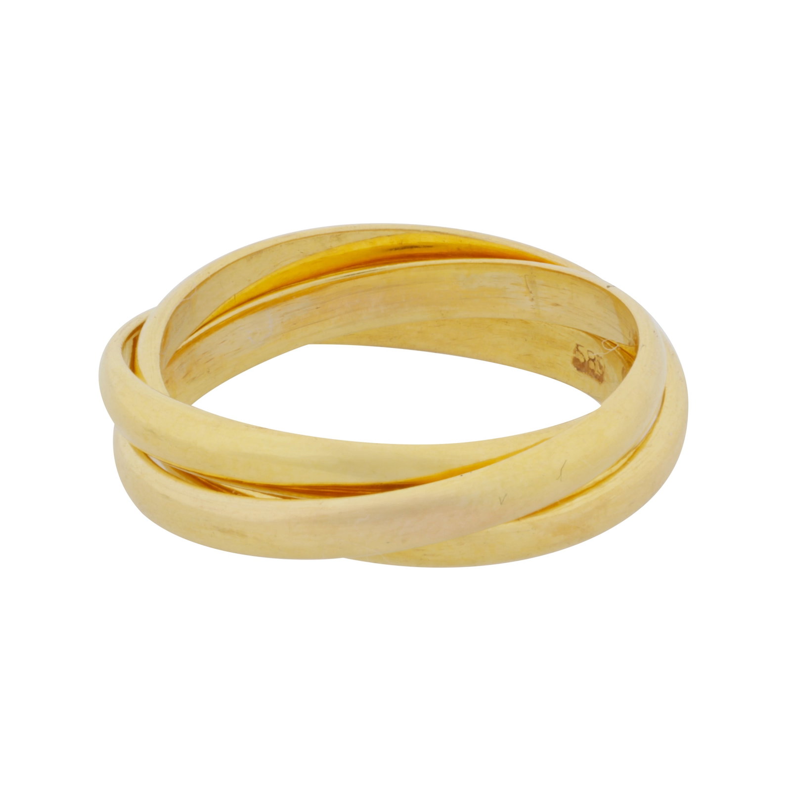 A triple band ring Yellow metal - 2