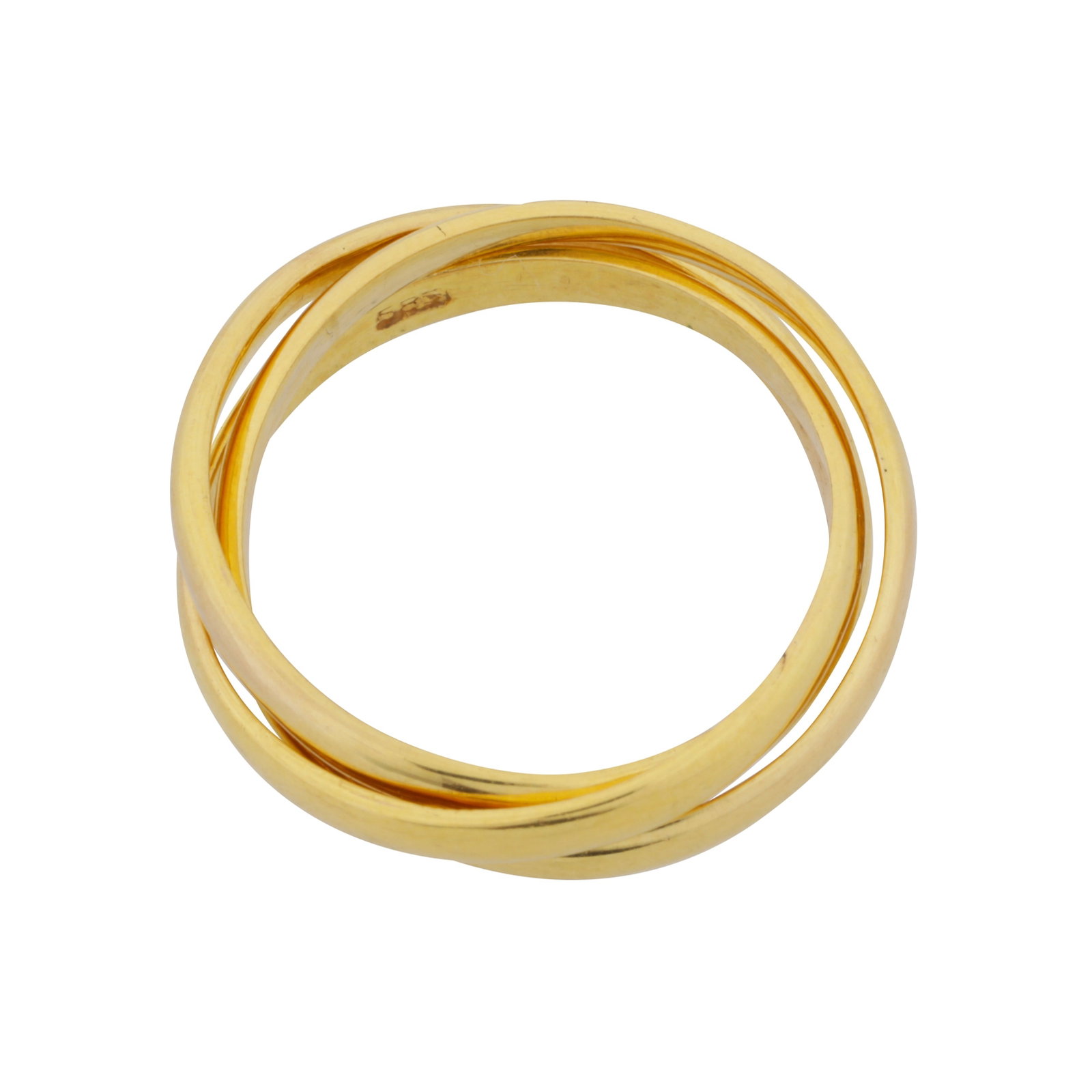 A triple band ring Yellow metal - 3