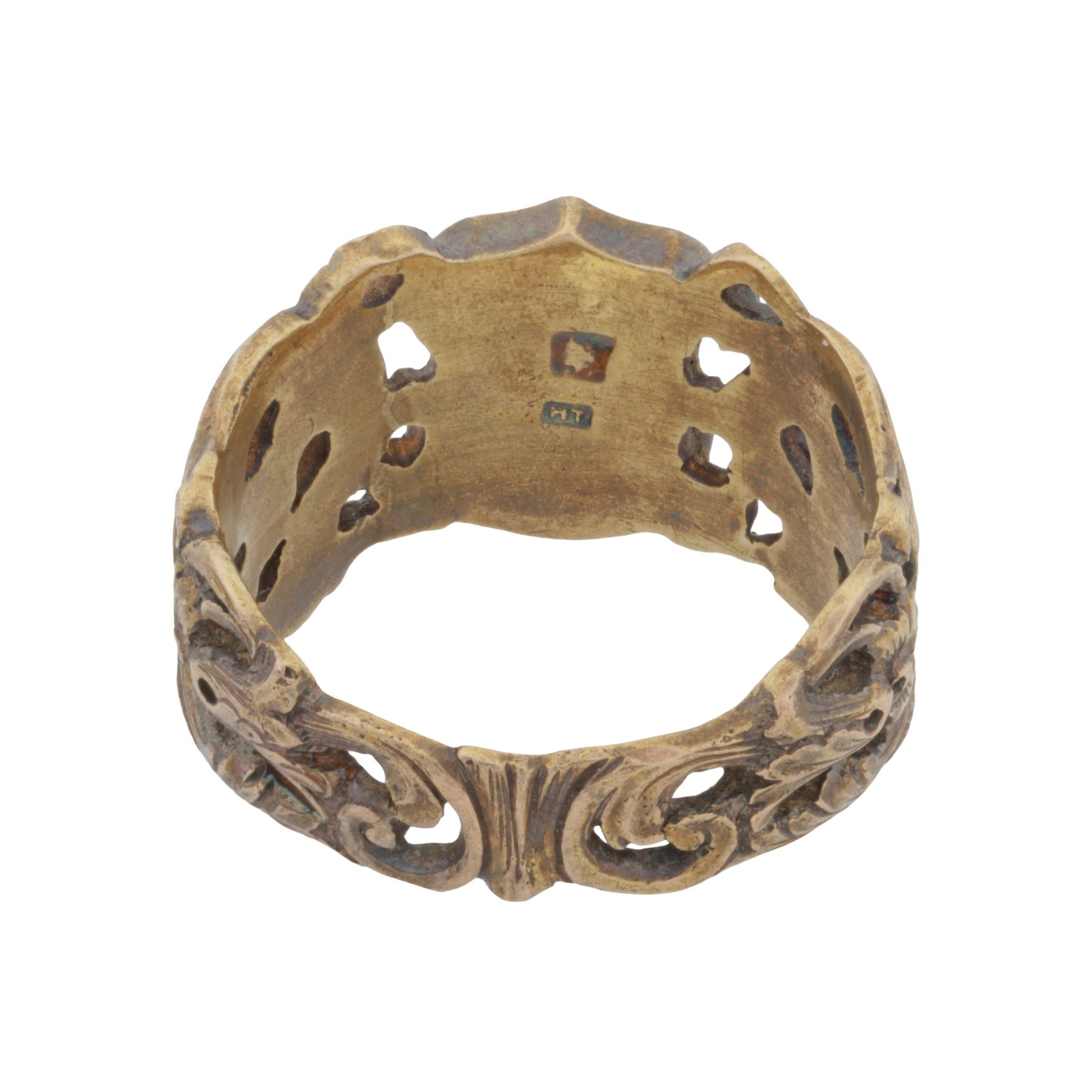 A signet ring Yellow metal - 3