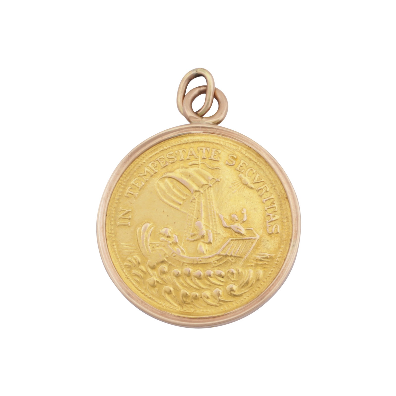 Hungary Gold 1.25 Ducat Medal "S. Georgius Equitum Patronus / In Tempestate Securitas", 19th Century - 2