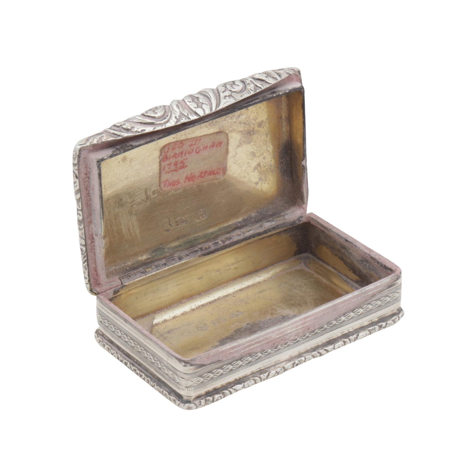 Birmingham 1821 by Thomas Newbold A George III sterling silver snuff box - 2