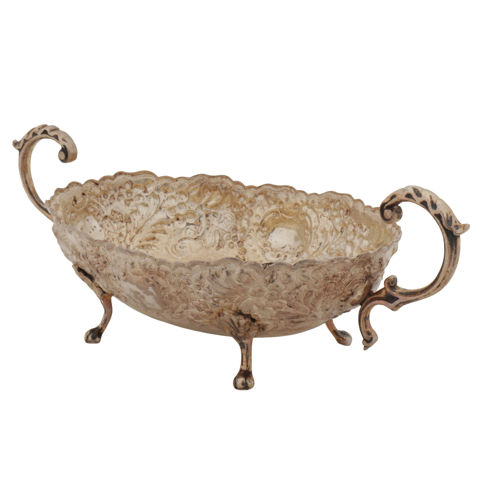 Cairo circa 1980 A late 20th century Egyptian 900 standard silver twin handled bowl - 2