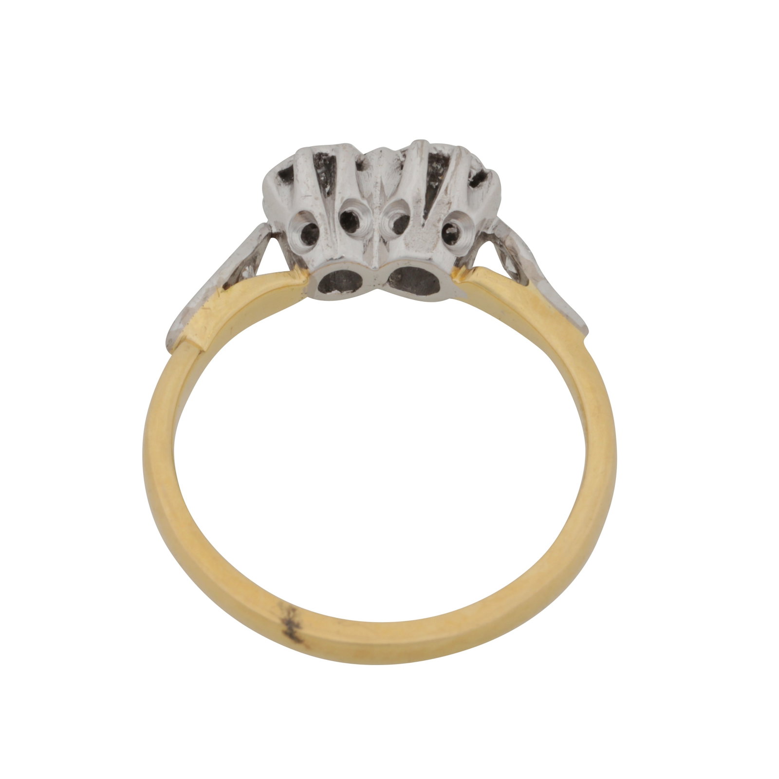 A diamond ring, circa 2000 18ct yellow and white gold - 3