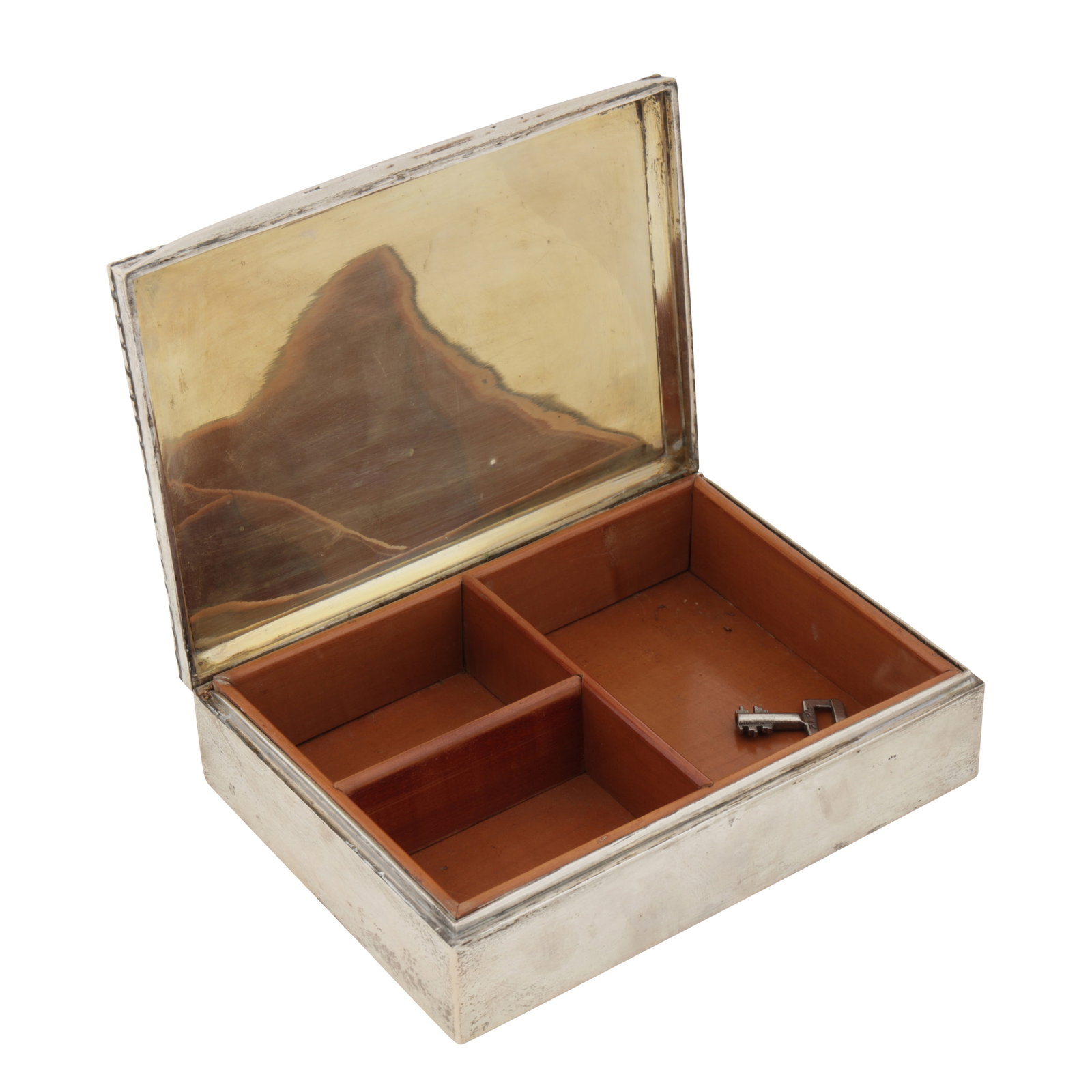 Budapest circa 1950 A mid 20th century 800 standard silver cigarette box - 2
