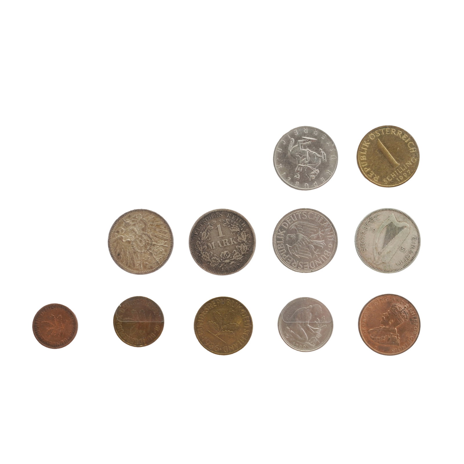 A large folder of coins to include silver examples. - 14