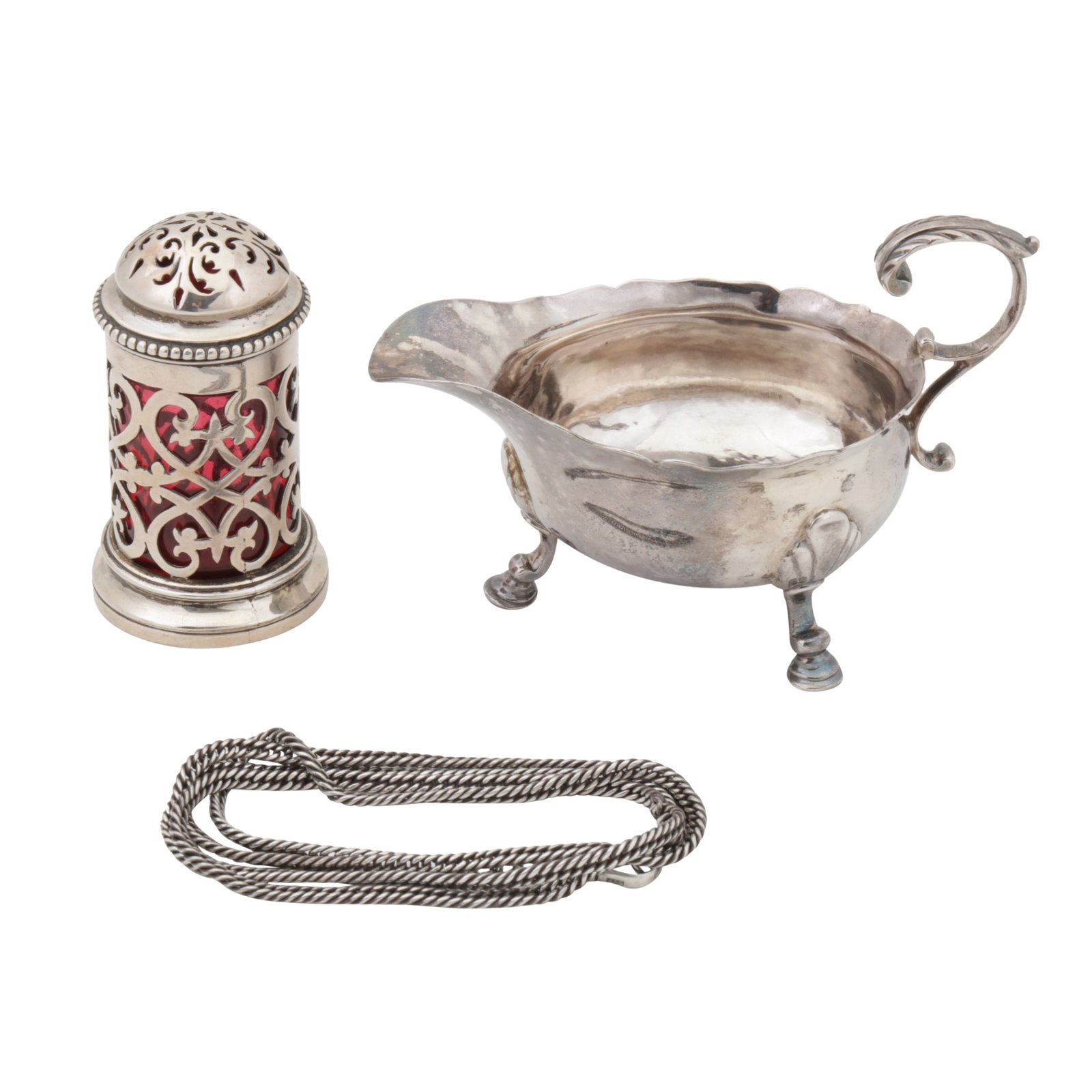 London 1743 by David Hennell A George III sterling silver cream boat (1 of 1)