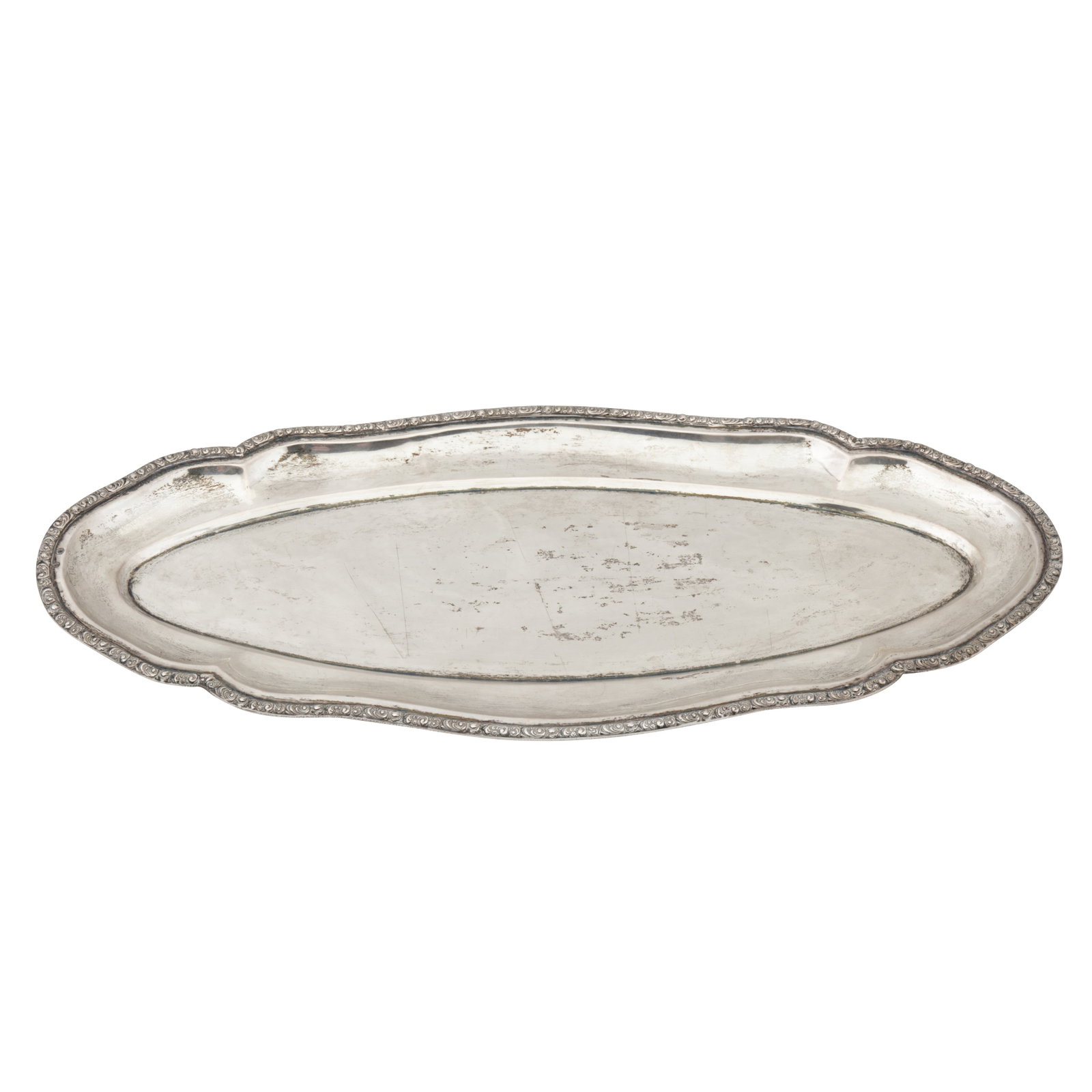 Budapest circa 1920 An early 20th century Hungarian 800 standard silver sandwich tray (1 of 1)