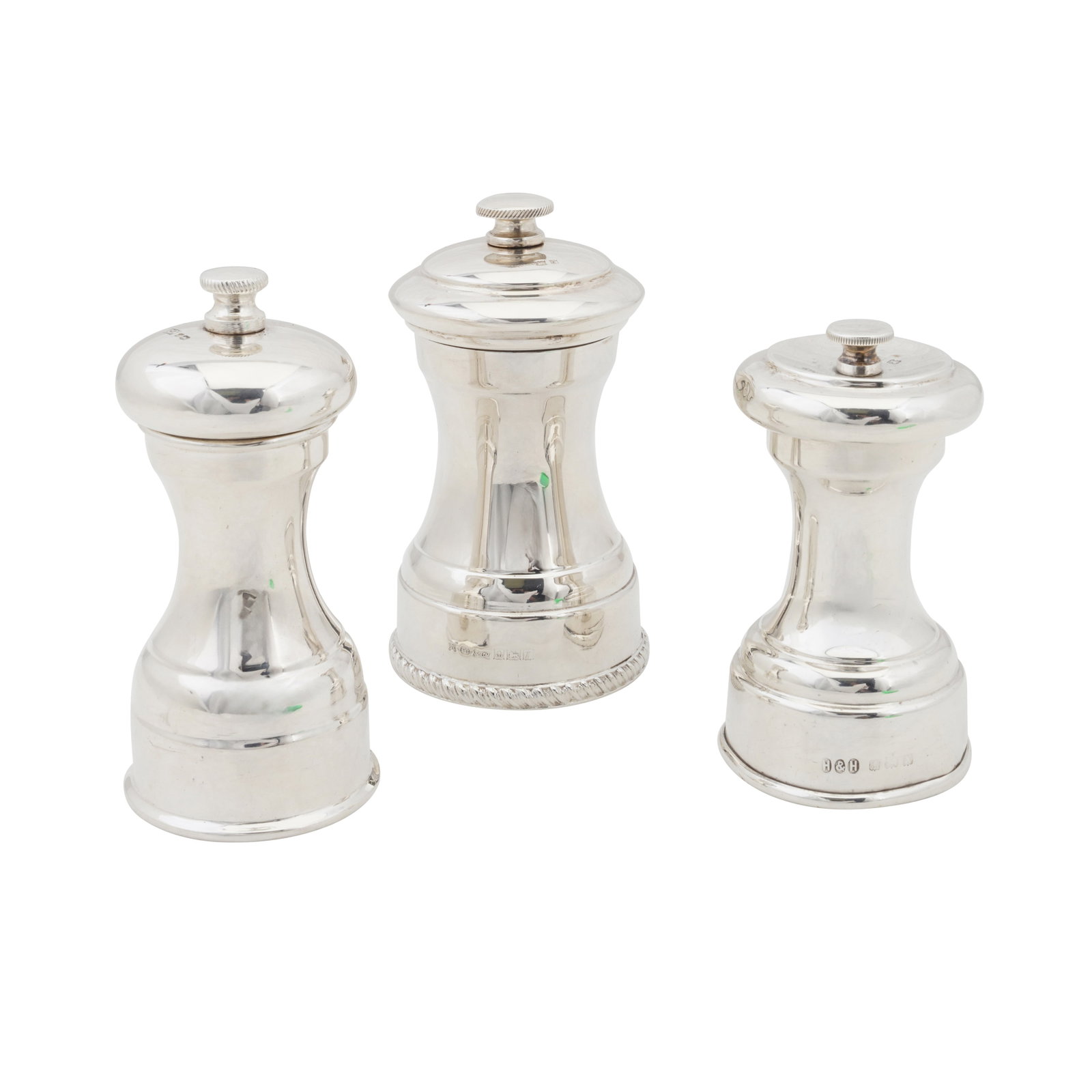 Three sterling silver pepper grinders (1 of 1)