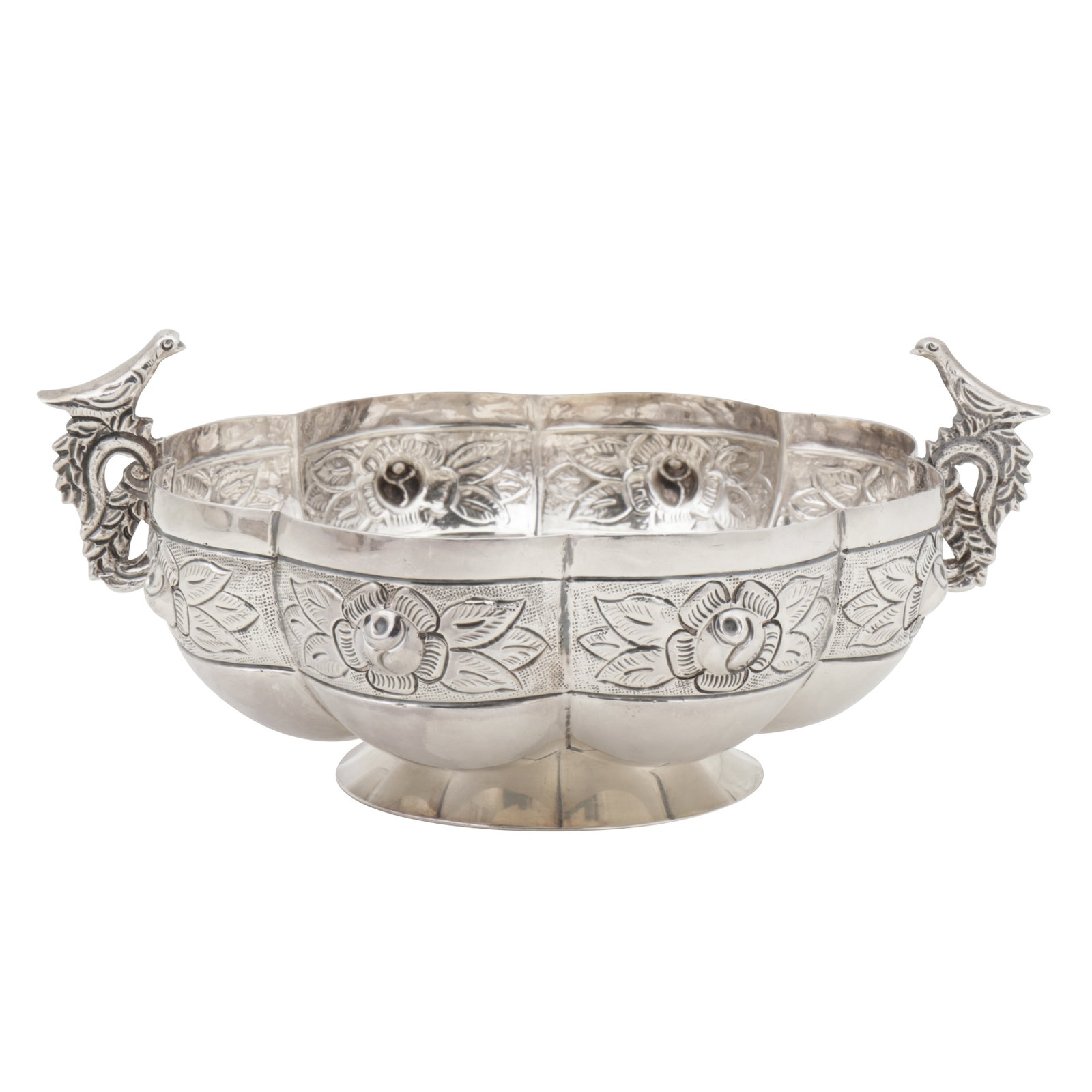 Birmingham 1913 by Adie Brothers A George V sterling silver milk jug and sugar bowl - 2