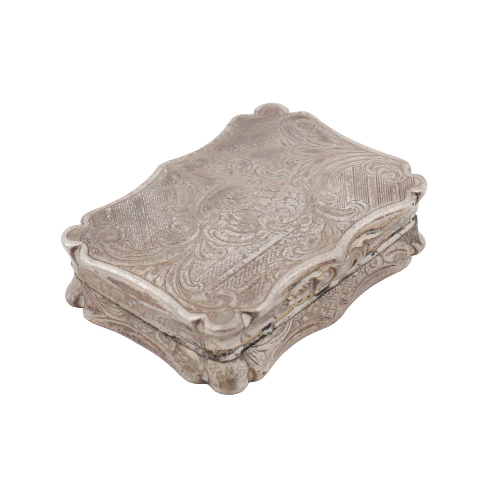Birmingham 1846 by Nathaniel Mills A Victorian sterling silver vinaigrette (1 of 3)