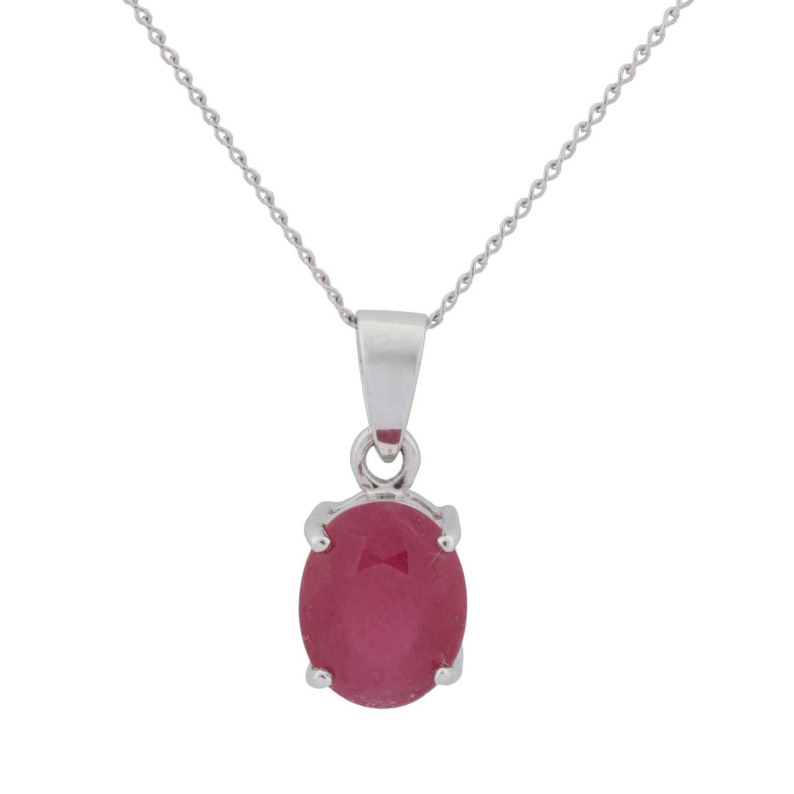 A ruby pendant necklace White gold (1 of 2)