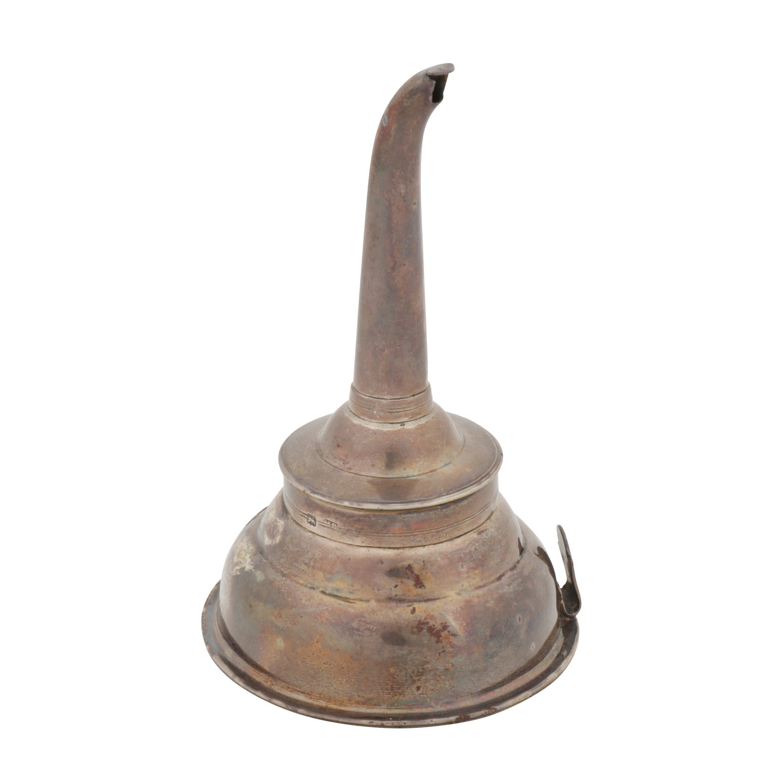 London 1788 by Moses Brent A George III sterling silver wine funnel (1 of 2)