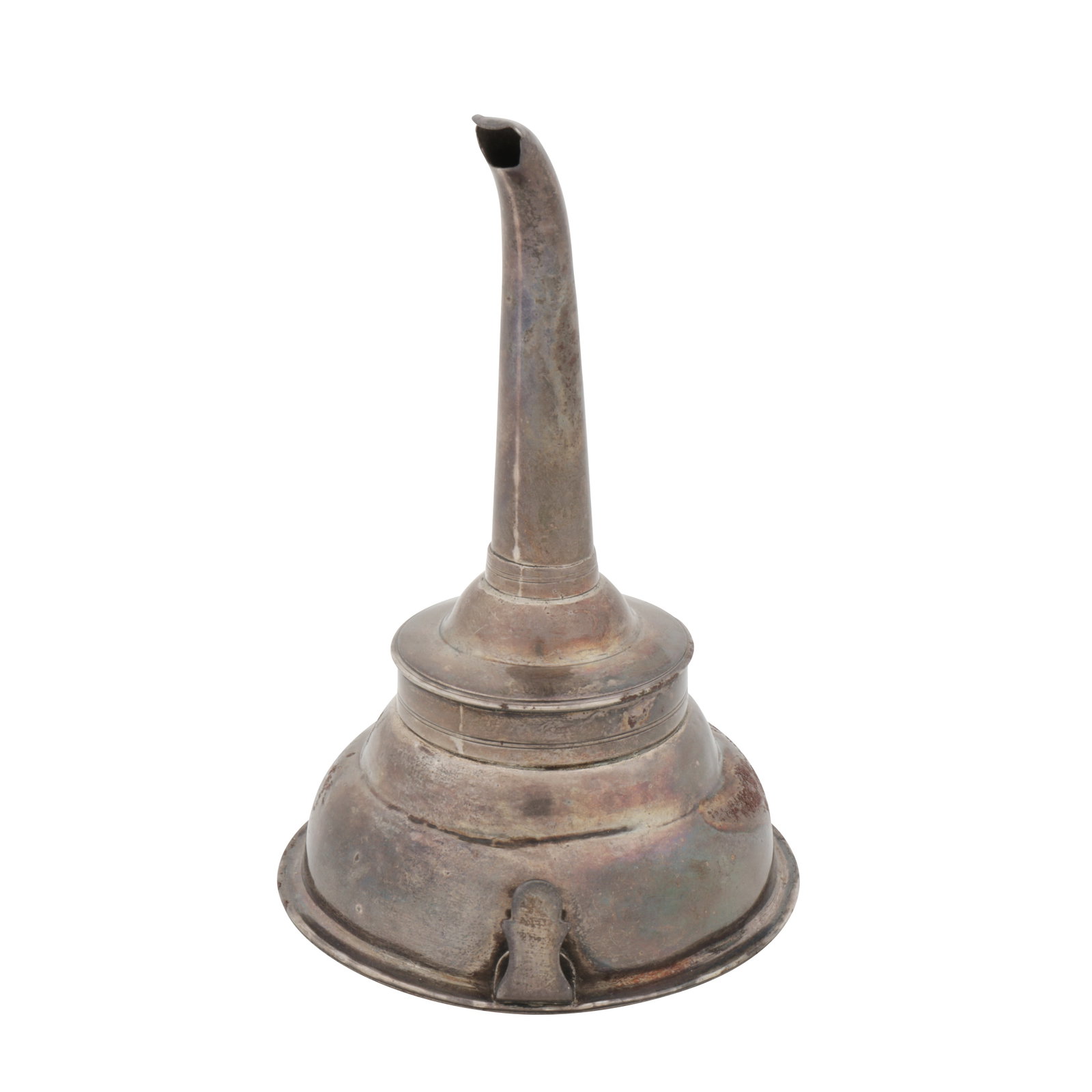 London 1788 by Moses Brent A George III sterling silver wine funnel - 2